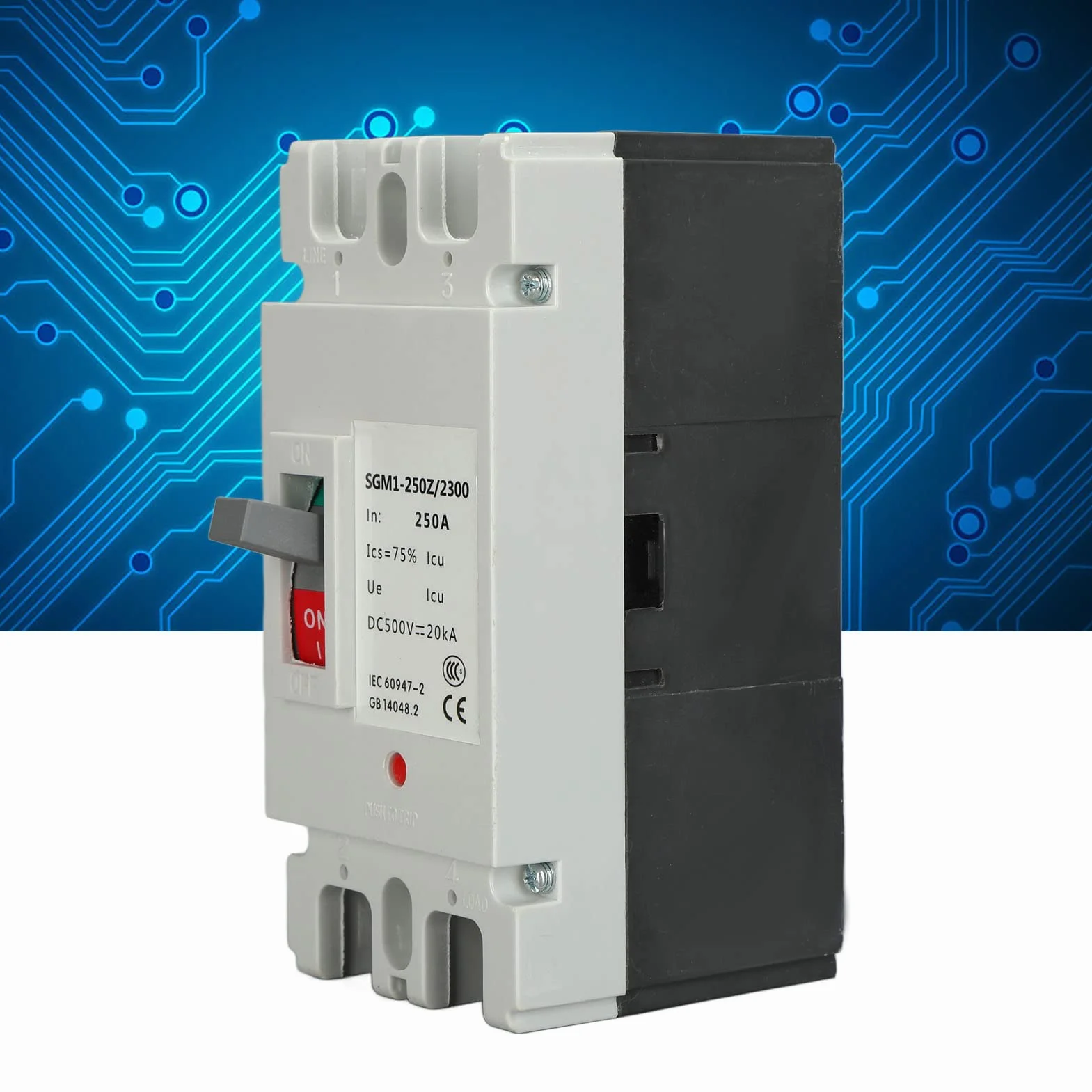 DeWin DC Wyłącznik ochronny 2P MCCB 250A 500V