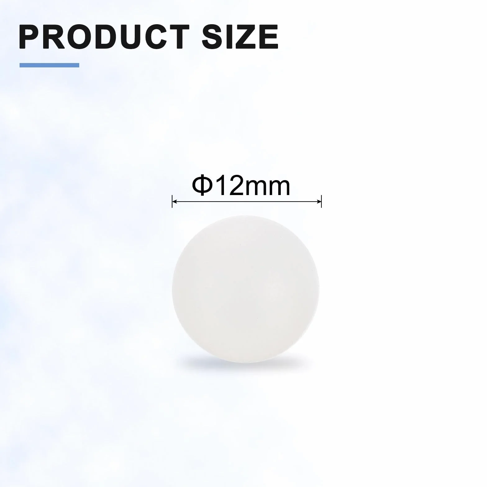 QUARKZMAN 20 sztuk kul z tworzywa sztucznego PP, 12 mm, solidne kulki z tworzywa sztucznego, precyzyjne kulki z łożysk kulkowych, białe