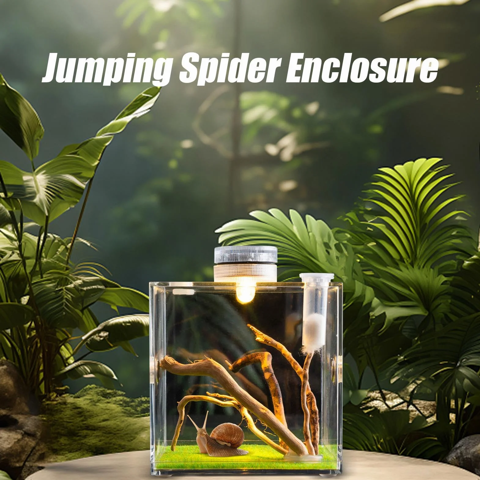 Skaczący pająk obudowa wiosna pająk salon pająk terrarium tarantula obudowa pająk klatka akrylowa chrząszcz terrarium owad terrarium