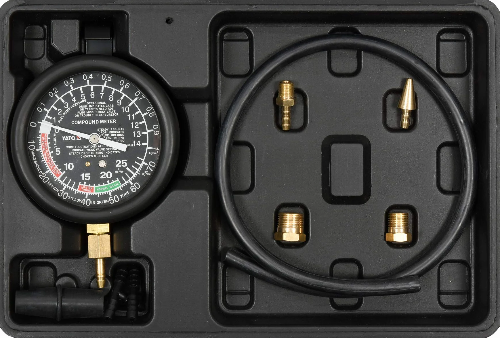 YATO VACUUM AND FUEL PUMP TESTER 9 PCS YT-73050