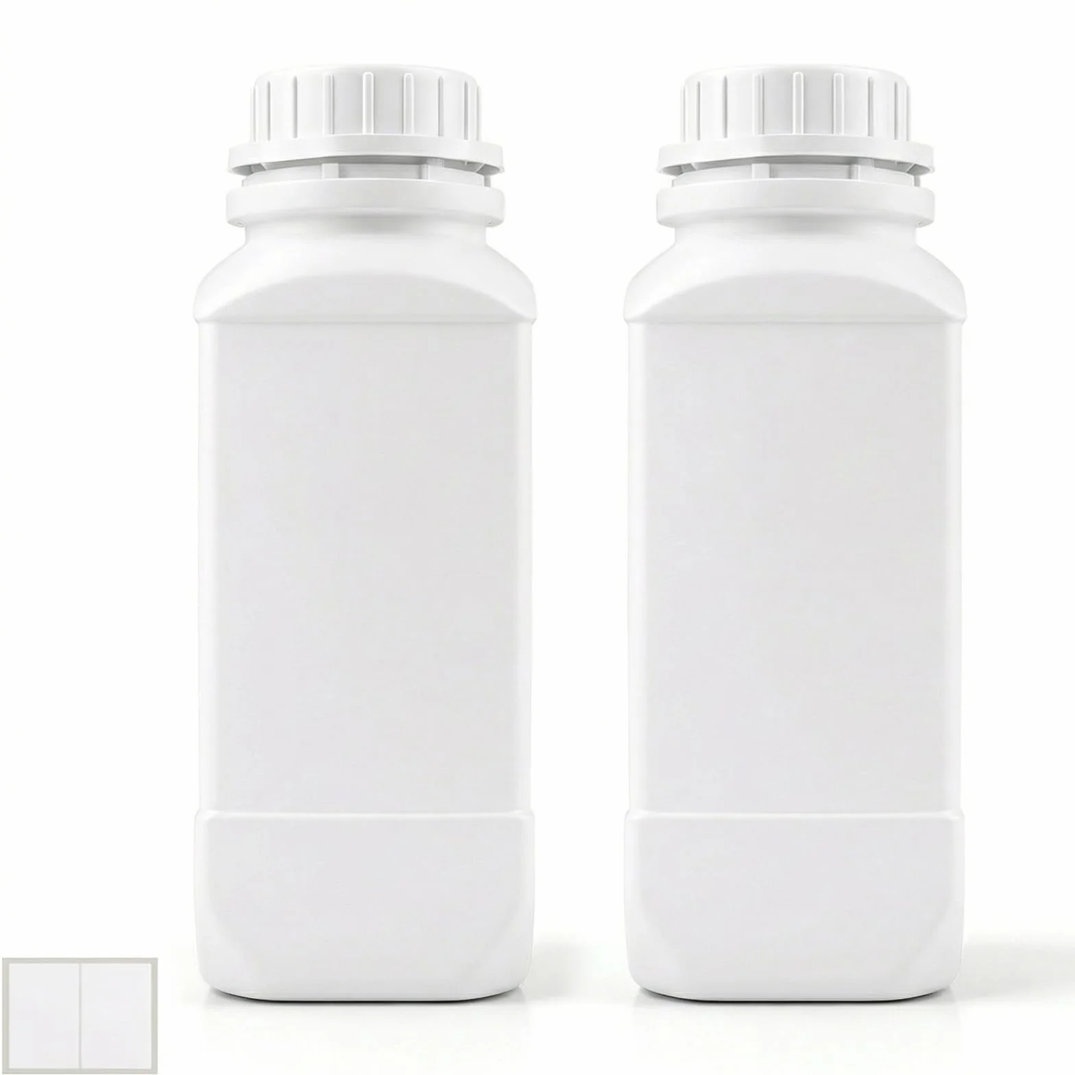 2 butelki z szeroką szyjką 1000 ml, z nakrętką, HDPE, butelki laboratoryjne, 1 l, butelki plastikowe z szeroką szyjką, butelka chemiczna z pokrywką, do laboratorium, kuchni lub hobby, kolor
