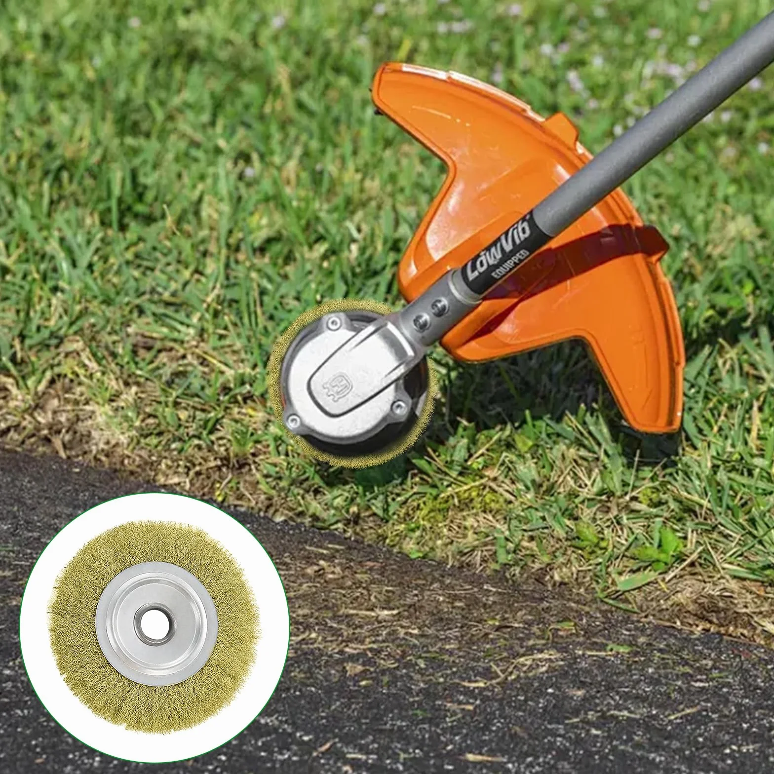 Zestaw szczotek do fug, 4 sztuki szczotek drucianych do Gloria Multibrush i Weedbrush, Ø 11,5 cm, akcesoria do czyszczenia podłóg, mchu, brudu i chwastów w fugach