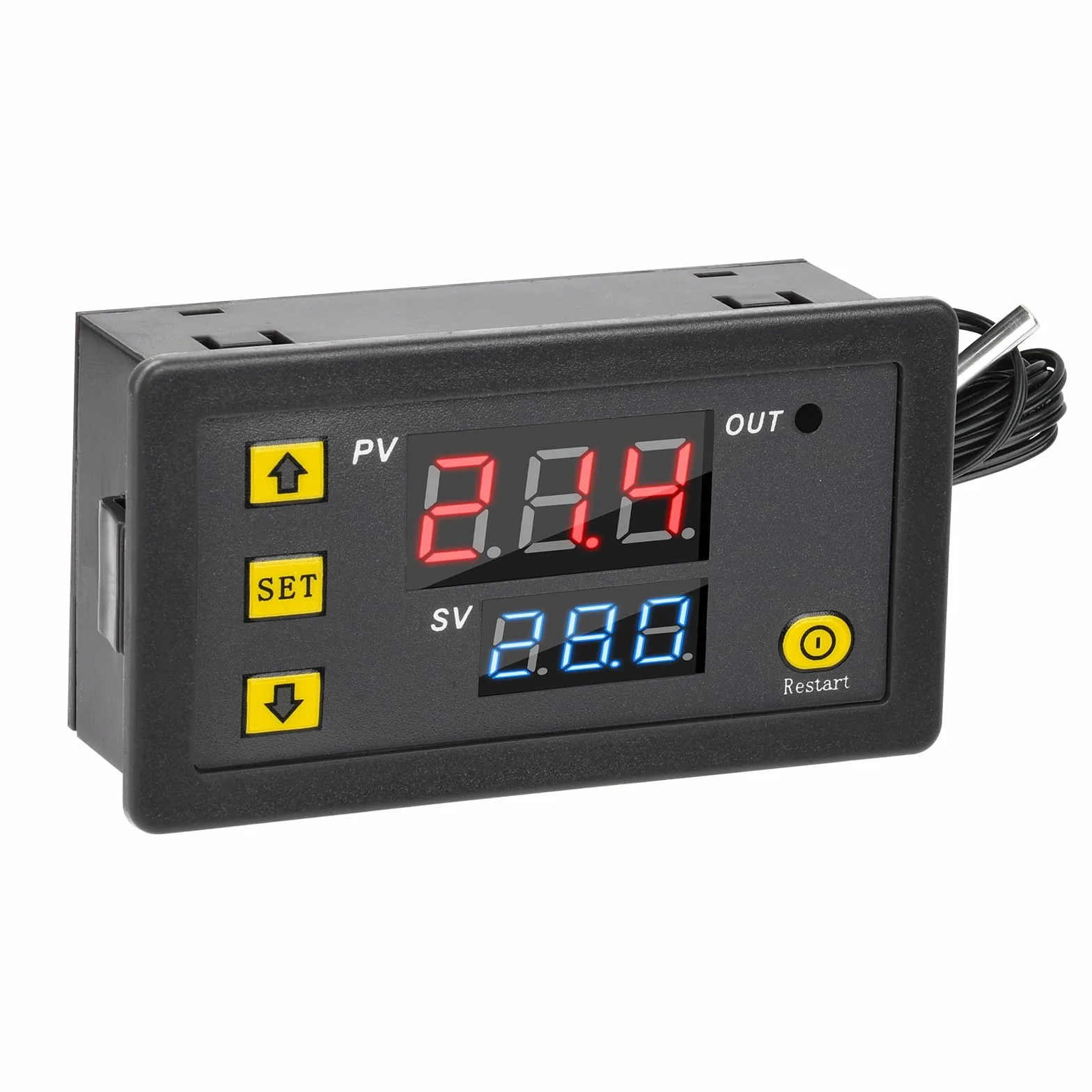 Aideepen W3230 20A 12V cyfrowy termostat, cyfrowy regulator temperatury, regulator sterowania ogrzewaniem i chłodzeniem, termometr, instrument
