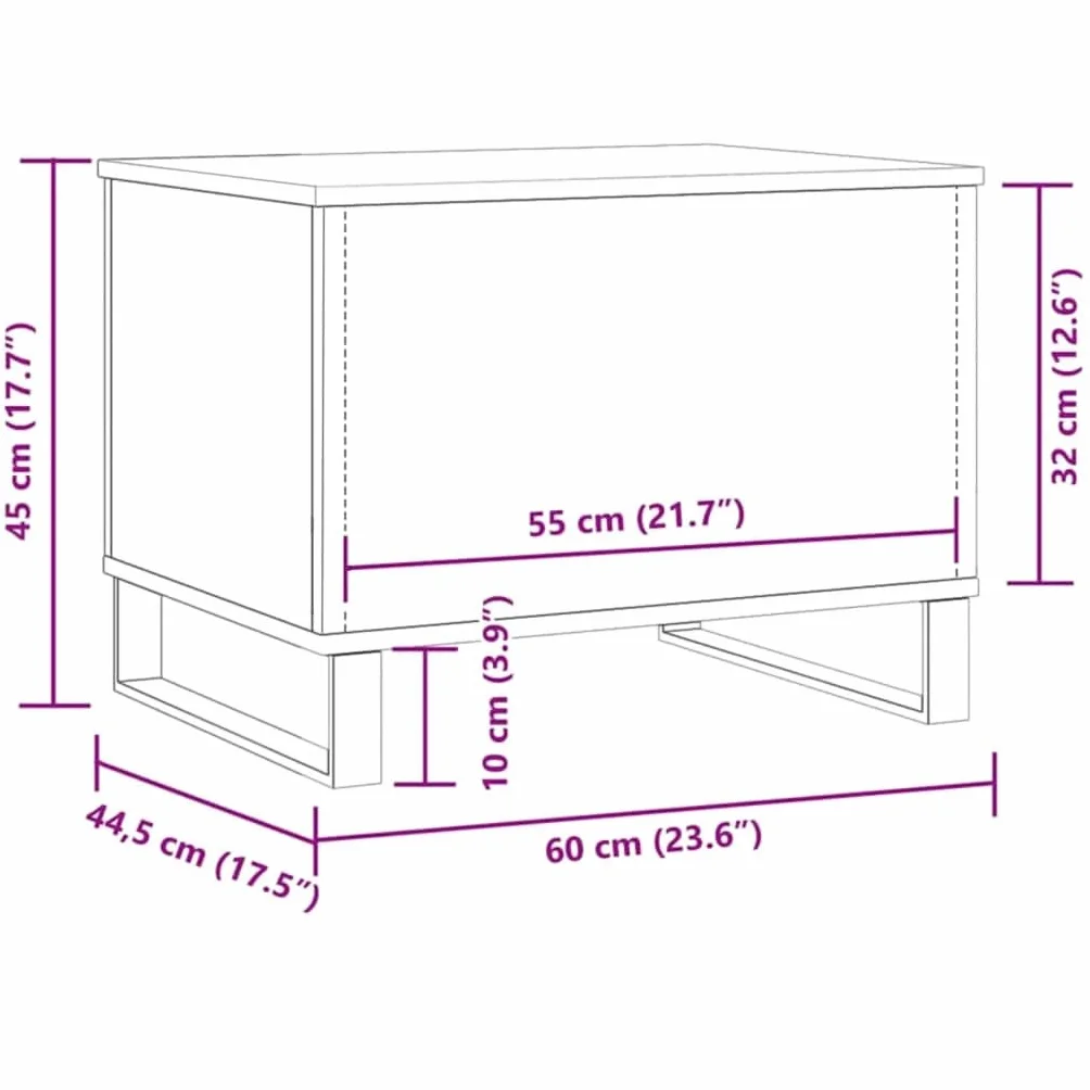 vidaXL Stojak pod akwarium Artisan Oak 36x75x72,5 cm Drewno konstrukcyjne
