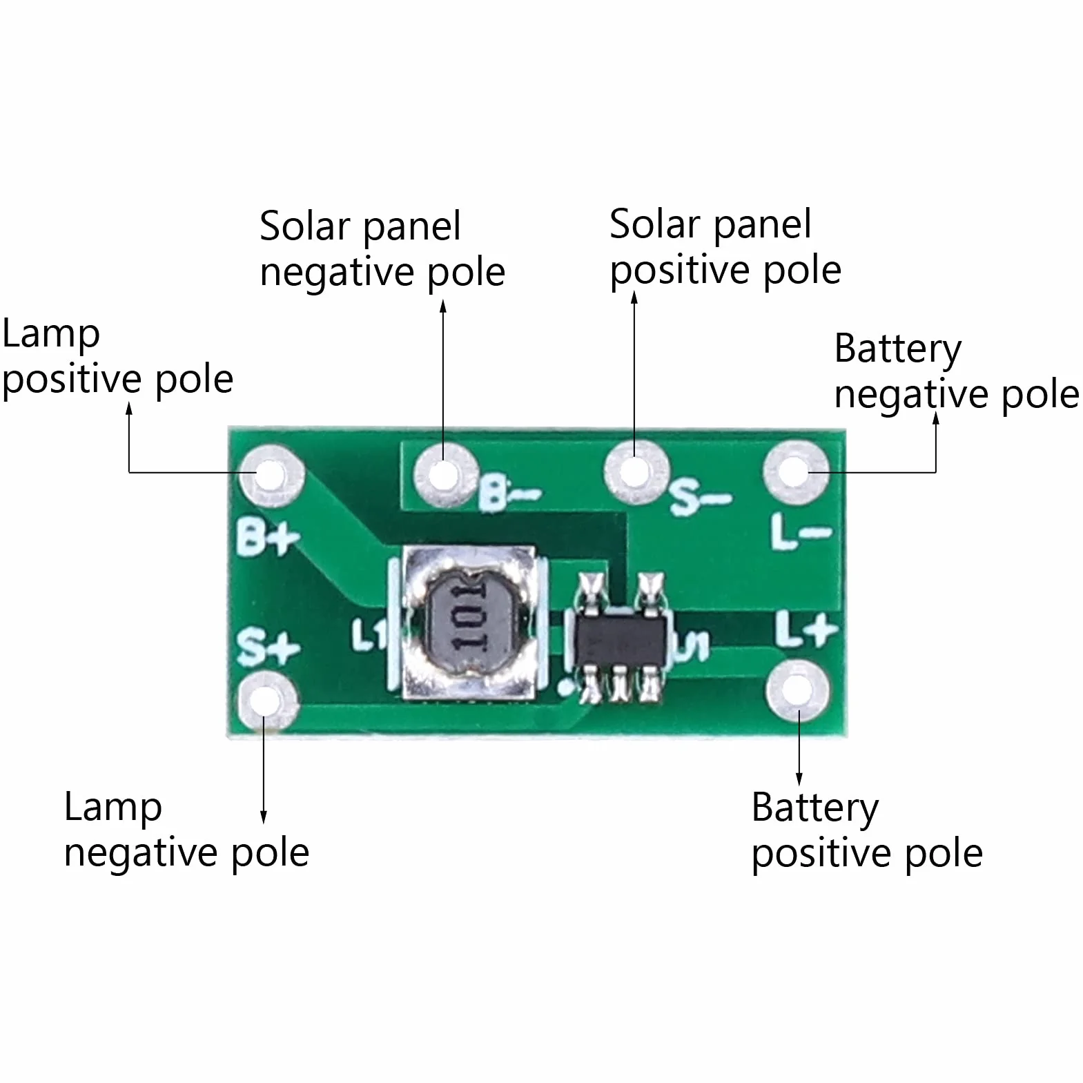 10 Szt. Płytka Obwodu Lampy Solarnej Moduł Płytki Kontrolera ładowania Słonecznego do Oświetlenia Trawnika Słonecznego, światła Kołków Drogowych