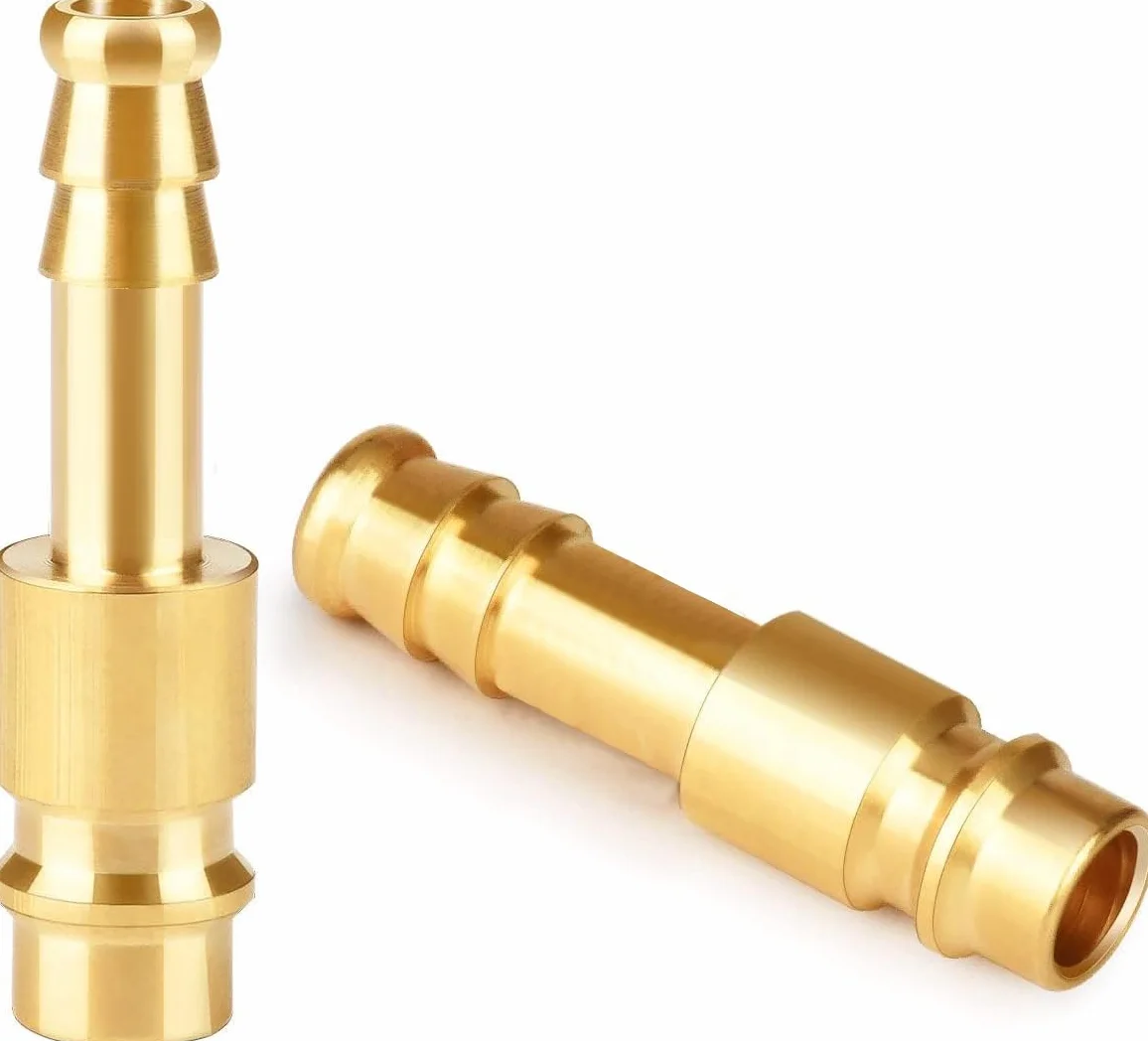2 szt. złącze sprężonego powietrza 10 mm / gniazdo przyłączeniowe sprężonego powietrza 10 mm mosiądz DN10 gniazdo przyłączeniowe korek węża tuleja zaworowa wtyczka gwintowana złączka