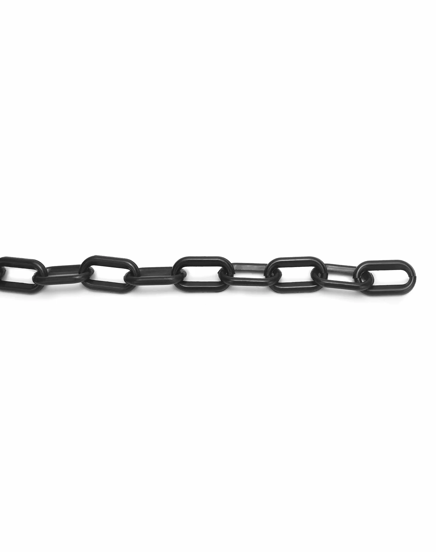 QWORK 5M x 6mm Łańcuch z tworzywa sztucznego do kontroli tłumu (czarny)