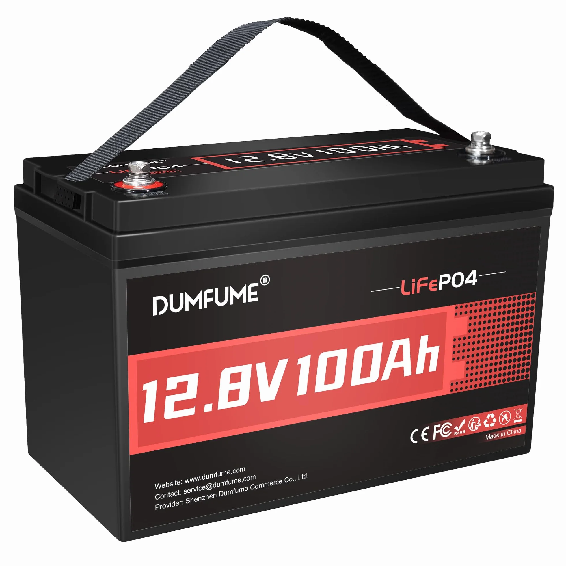 12V 100Ah Bateria Litowa LiFePO4 z BMS 100A, Do 15000 Cykli, 1.28kWh, Wysoka Gęstość Energii, Idealna do Kamperów, Przyczep Kempingowych, Kampingu i Zastosowań Off-Grid
