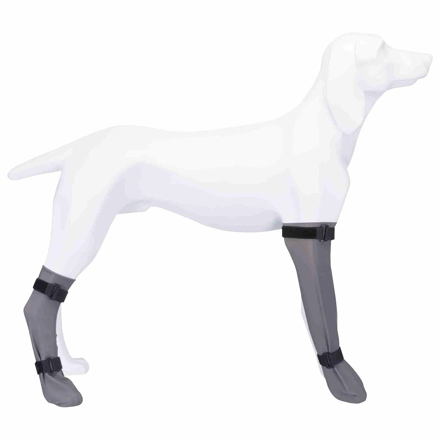 Trixie Silikonowe skarpety ochronne, małe, 6 cm/30 cm, szare
