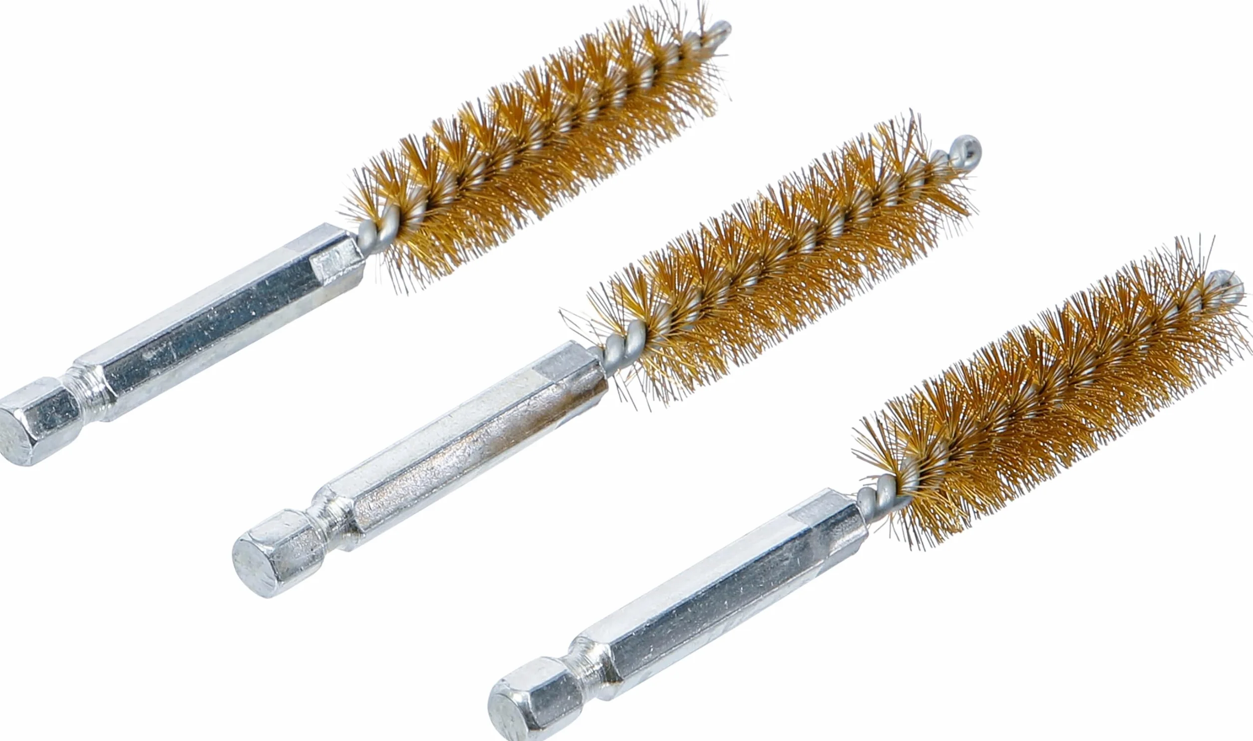 BGS 3078-14-M | Szczotka mosiężna | 14 mm | 6,3 mm (1/4") | 3-częściowa
