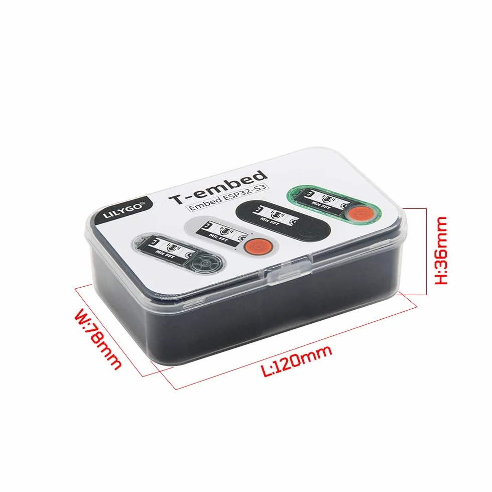 LILYGO T-Embed CC1101 Plus ESP32-S3 Mikrofon TTGO Płyta rozwojowa z 1,9-calowym ekranem LCD IPS TFT ST7789V (Czarna obudowa)