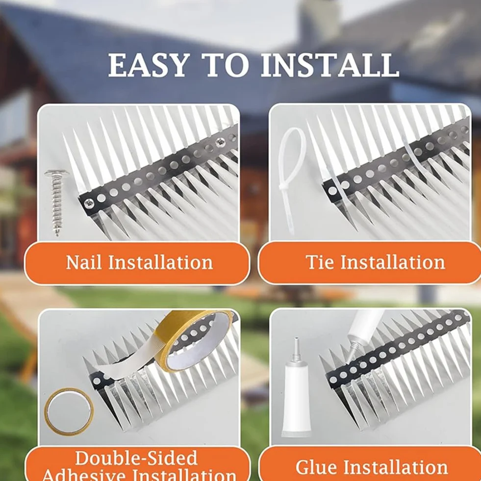 Aliaga Kolce dla ptaków 3,5 m do parapetów, ogrodzeń, ścian