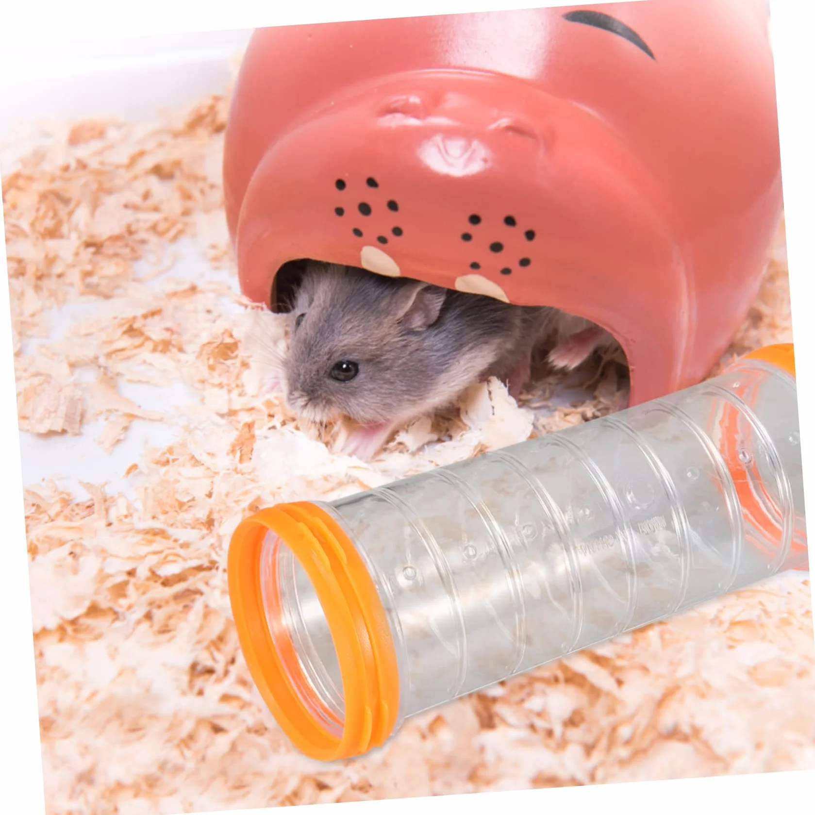 Happyyami 1 Zestaw Zestaw Rur Chomika Plastikowa Rurka Dla Chomika Tunel Dla DIY Tunel Chomik Rury Świnka Morska Rura DIY Chomik Przezroczysta Rurka Narzędzie Klatka