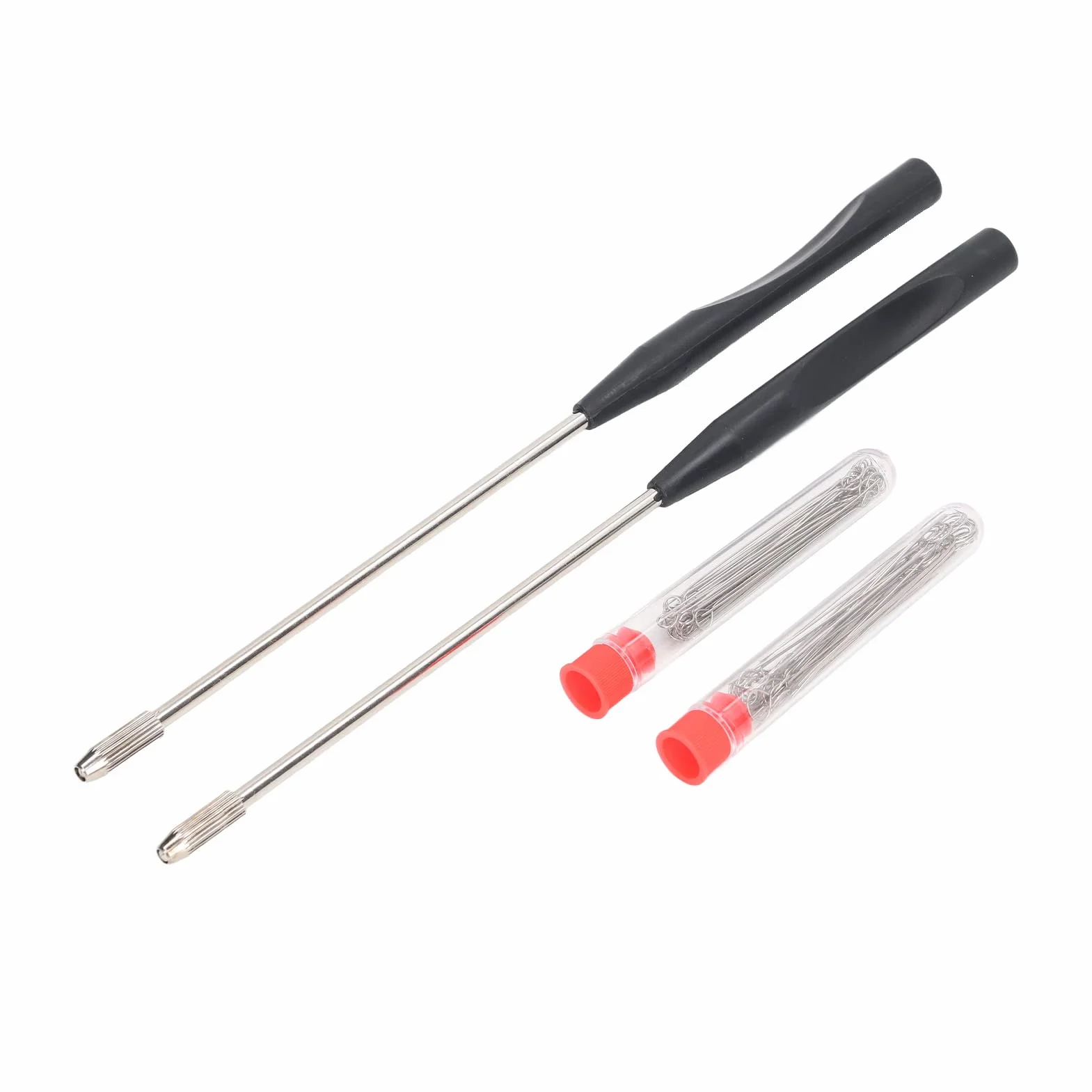Vikye Chrome Chrome Light Inoculation Rod -W Laboratorium Zestaw Pętli Wielokrotnego Użytku, Pręty Inokulacyjne Miedzi 21 Cm, 90 Pierścieni, Czyste i Higieniczne