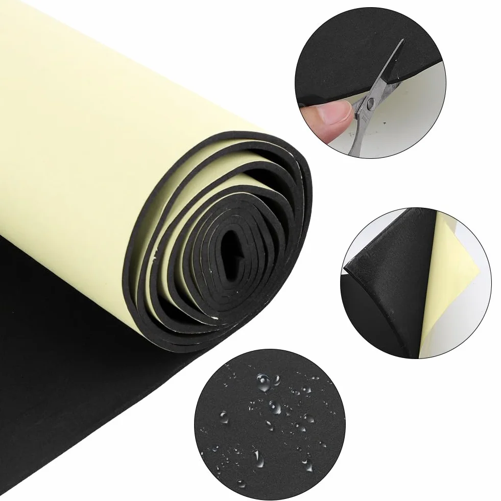 Pianka samoprzylepna neoprenowa 30x200x6 mm do uszczelek tapicerki