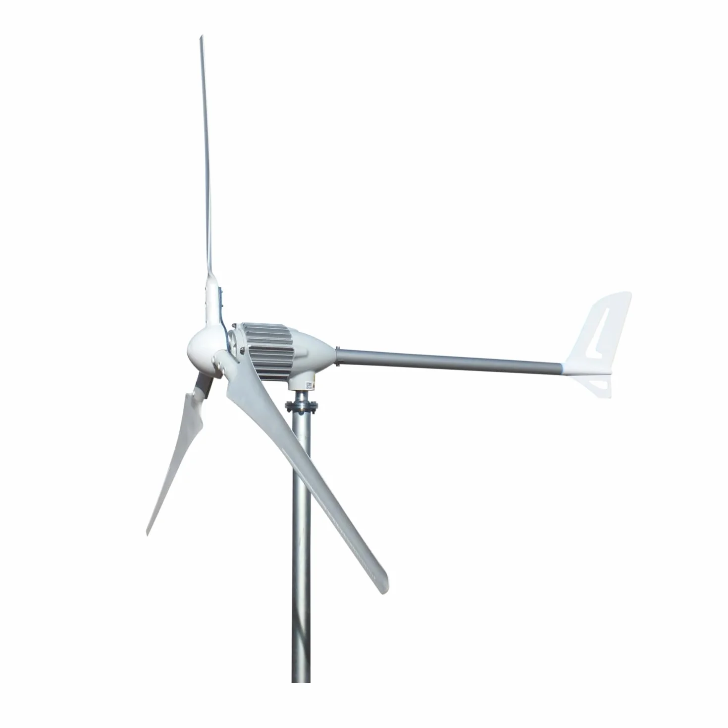 Turbina wiatrowa i-1500 W, turbina wiatrowa 48 V, skrzydła w kolorze białym (1500 W, 48 V)