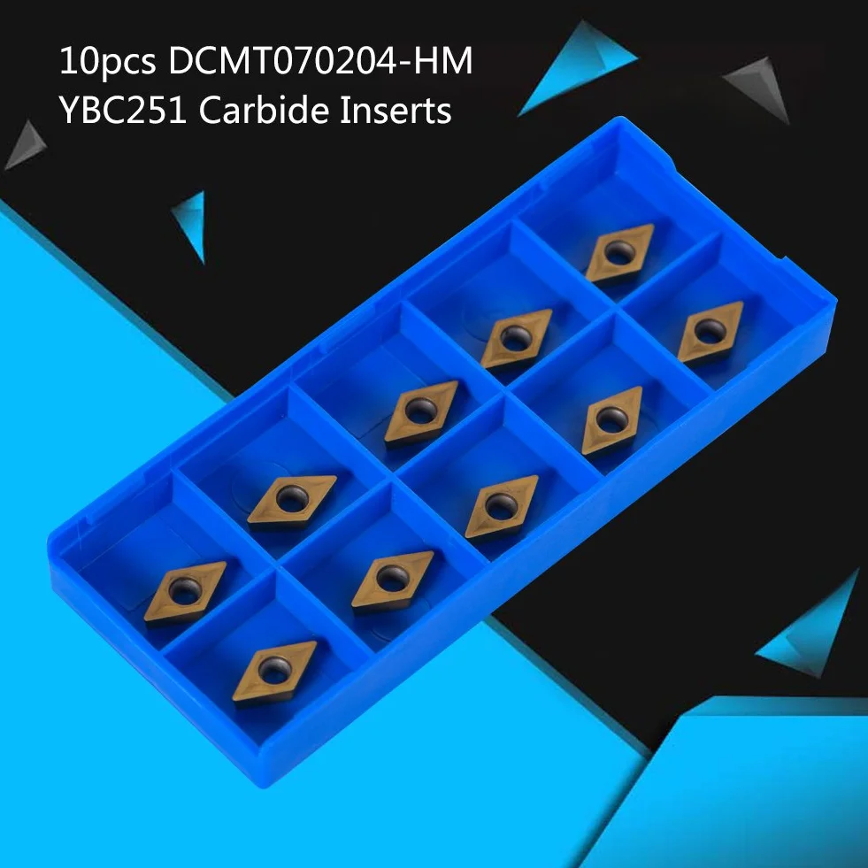 Wkładka frezująca DCMT070204-HM YBC251 diamentowa CNC do półstalowych