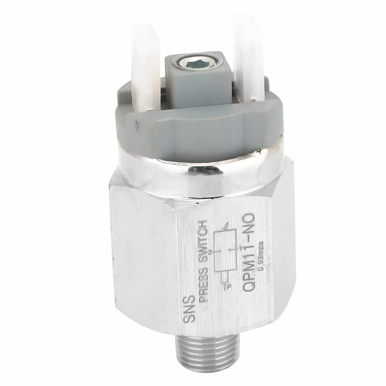 Przełącznik ciśnieniowy normalnie otwarty G1/8" QPM11-NO 0,02~0,1 MPa AC 220V 48V AC/DC