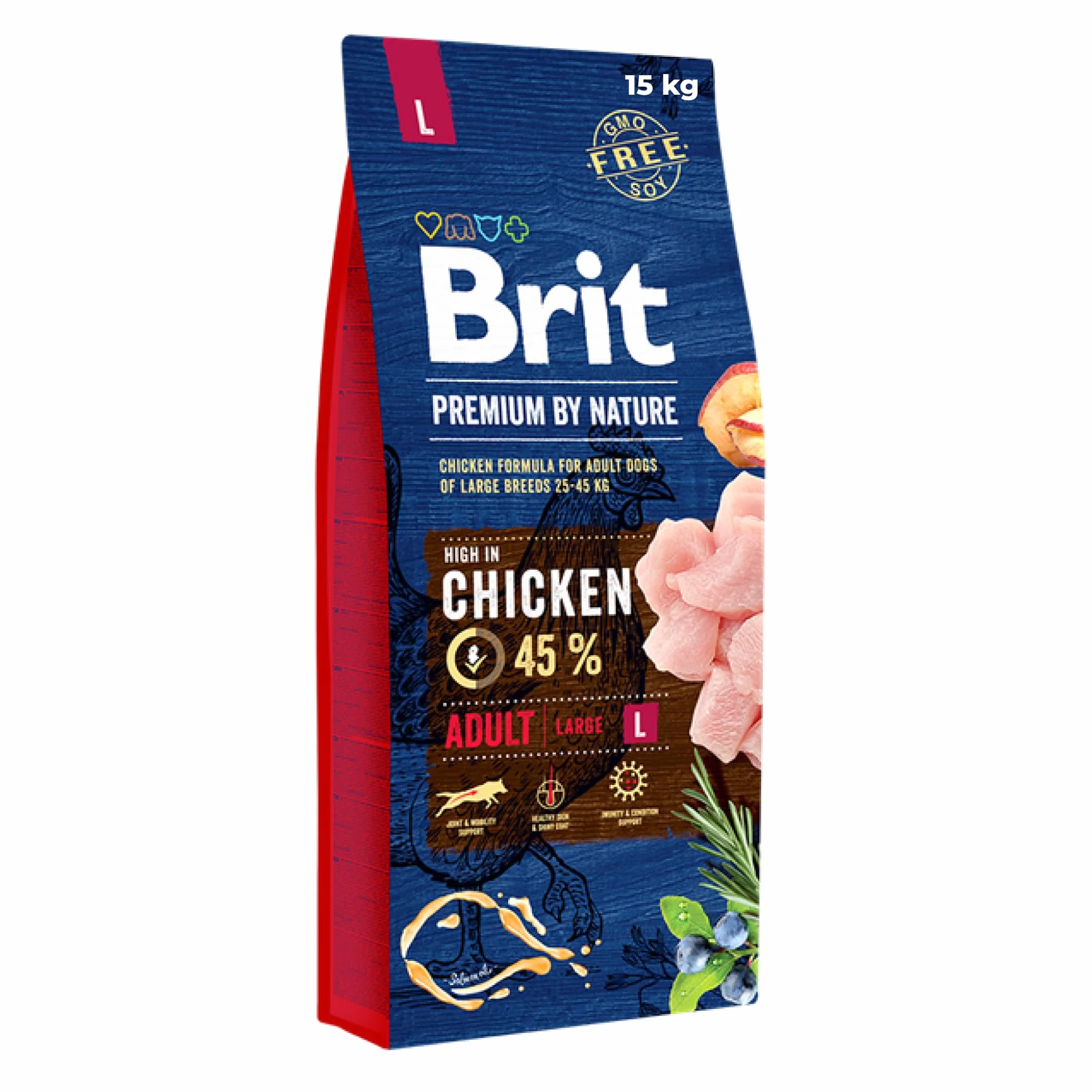 Brit Premium by Nature Adult L sucha karma dla psów, 15 kg