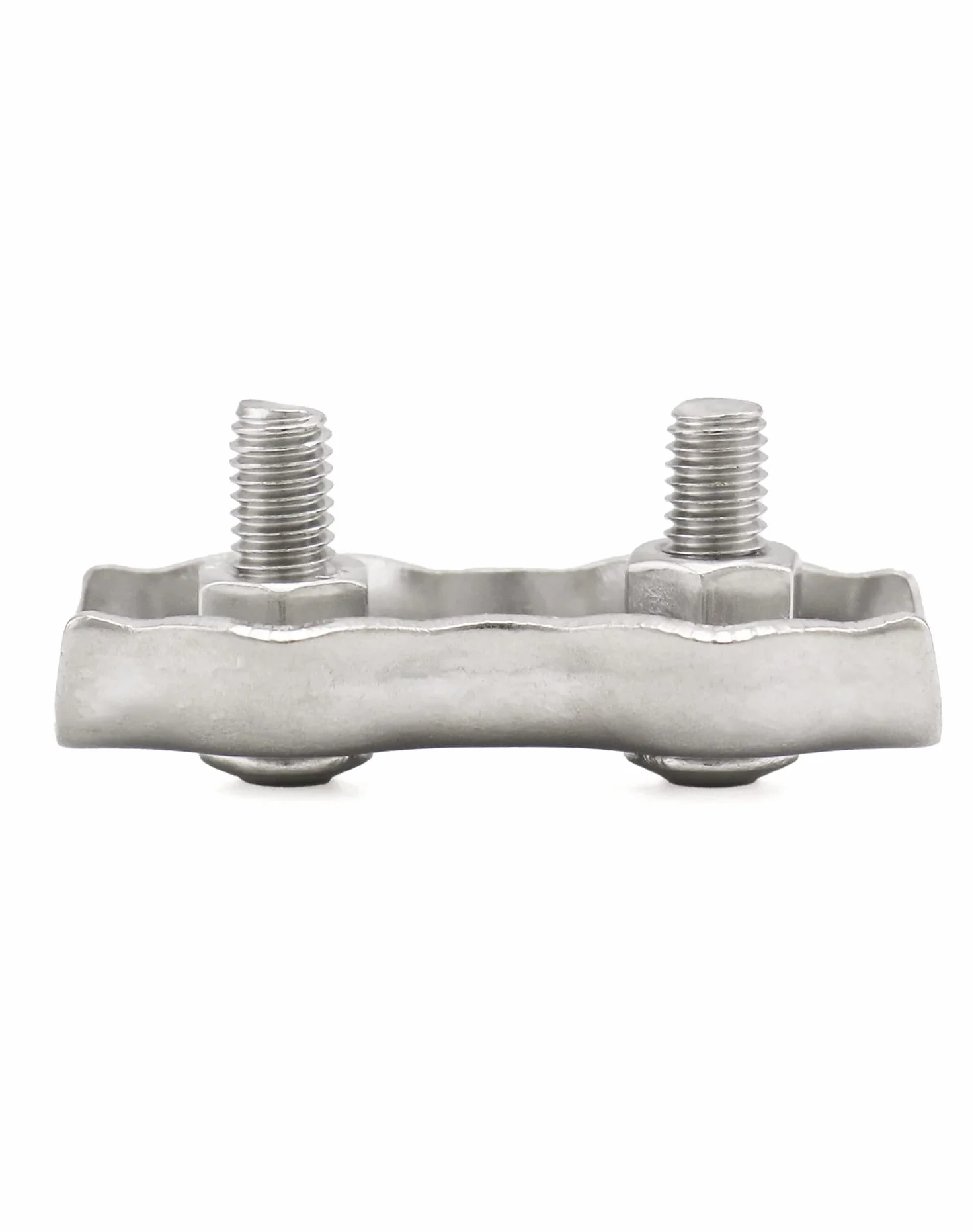 QWORK M4 Duplex zacisk do liny drucianej, stal nierdzewna 304, 3-4 mm, 10 sztuk