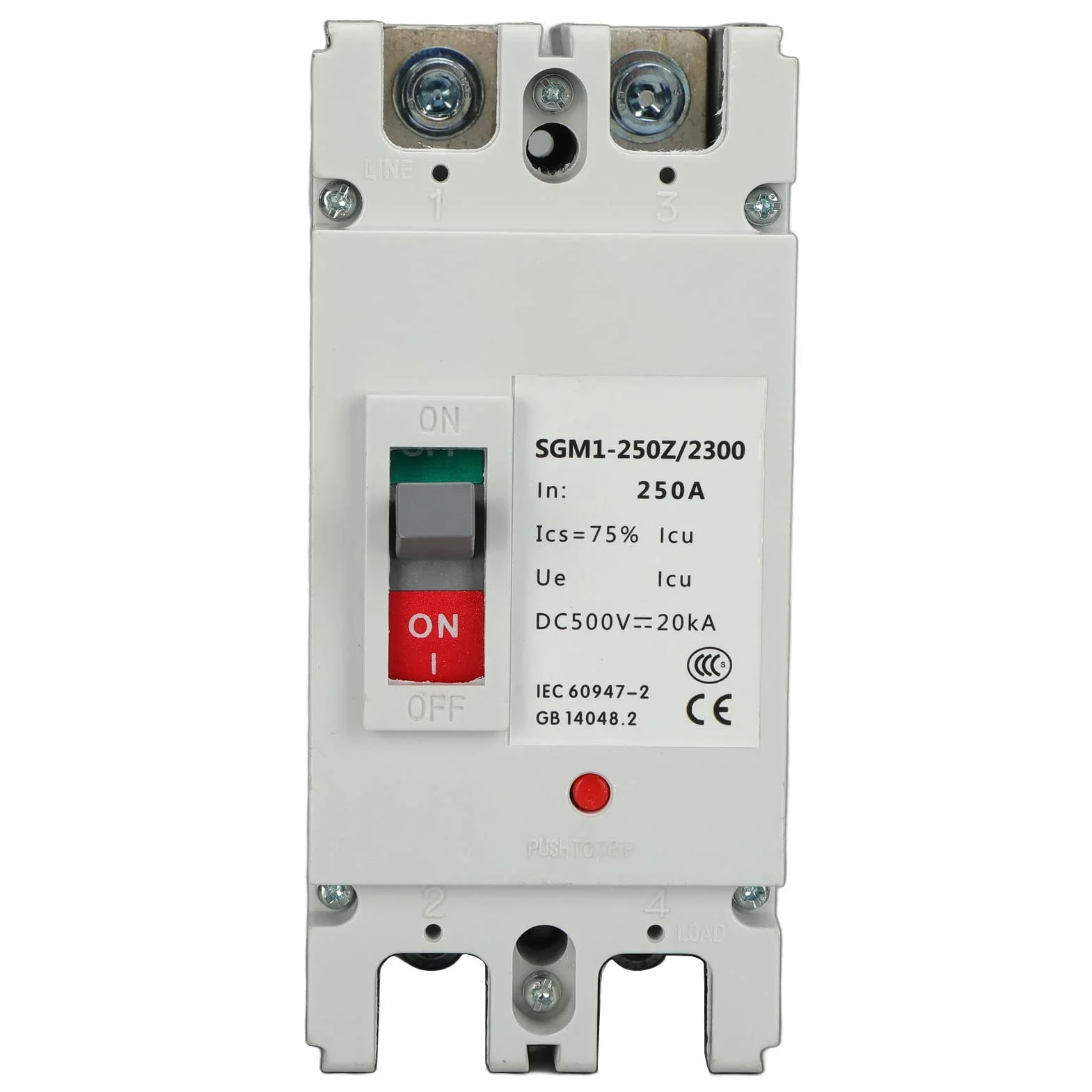 DeWin DC Wyłącznik ochronny 2P MCCB 250A 500V