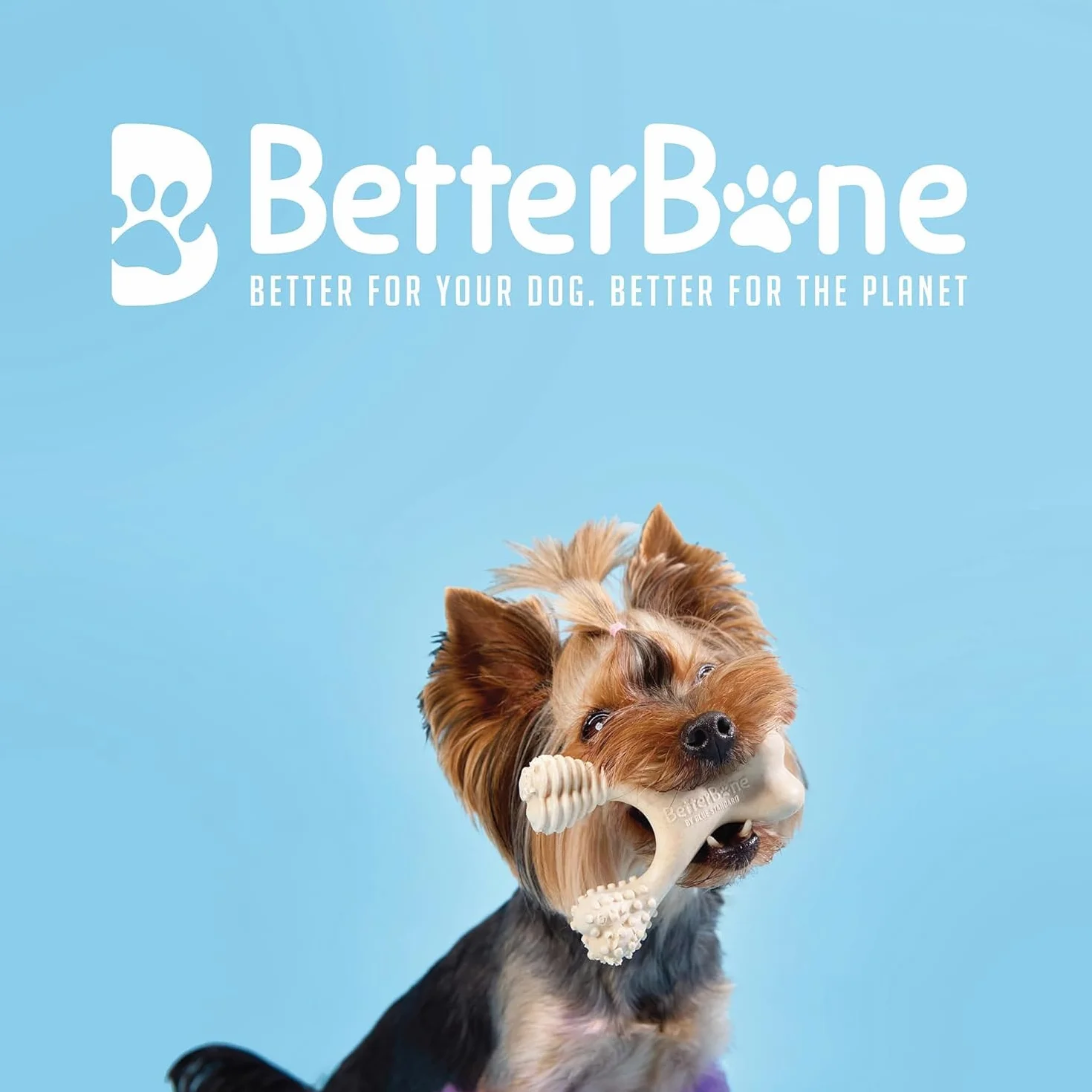 BetterBone - Zabawka dla psa do żucia - Small Soft Classic - wegańska kość do żucia dla psa, nylon i wolna od GMO na bazie celulozy, zabawka do żucia, miękka, neutralny smak, nie odpryskuje,