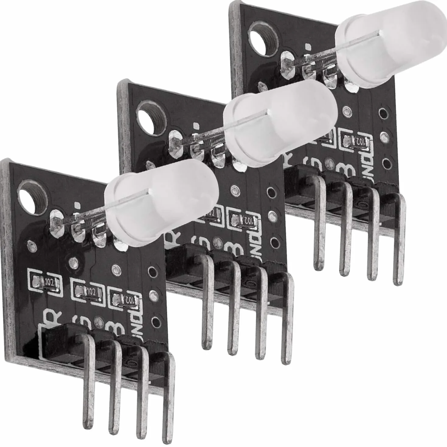 AZDelivery 3 x KY-016 FZ0455 3 Kolor RGB LED Moduł 3 kolor kompatybilny z Arduino i Raspberry Pi w tym e-Book!