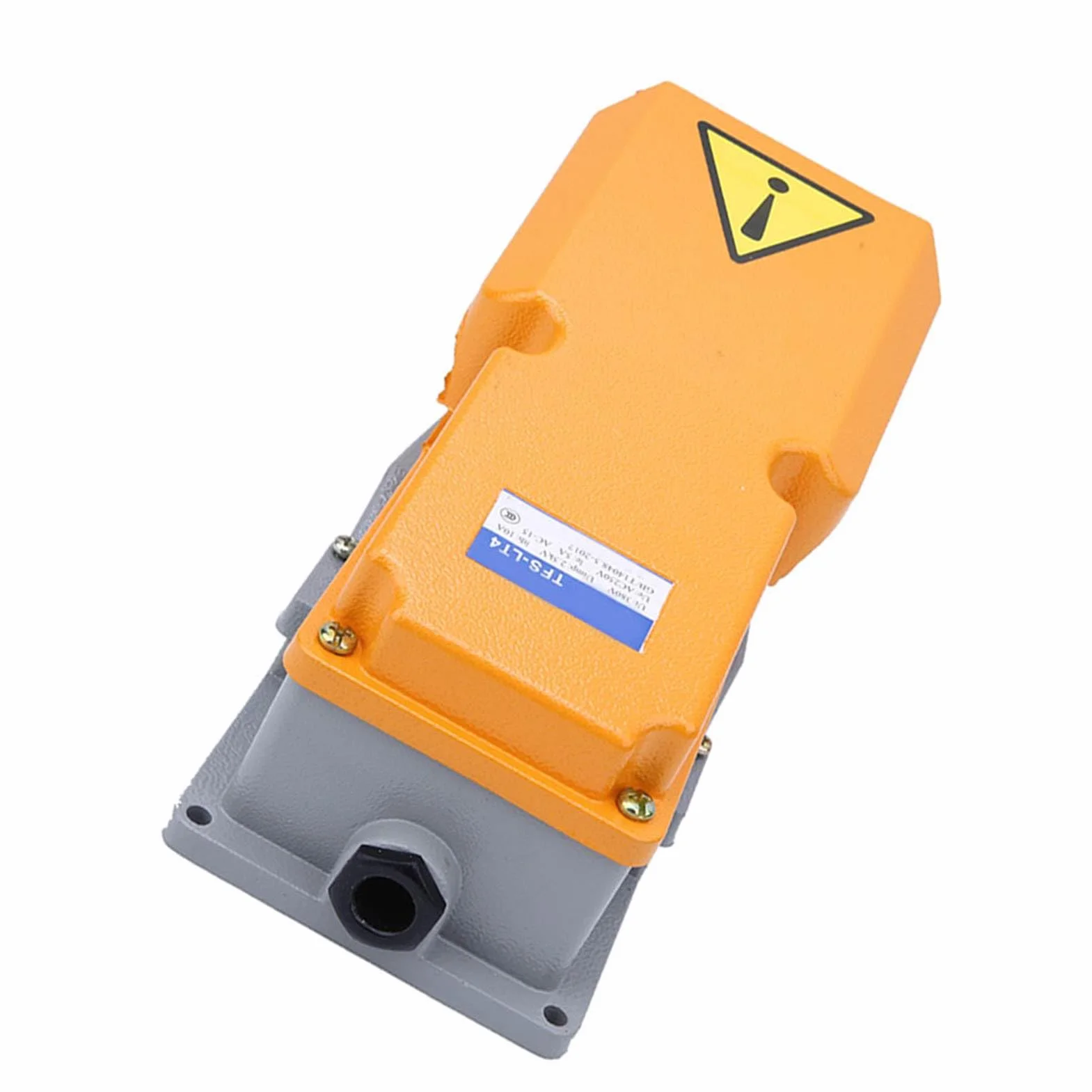 Przełącznik nożny LT4 aluminiowa obudowa, regulator mocy pedału Jog, do wyposażenia obrabiarek, z pogrubioną sprężyną i srebrnymi stykami do AC380V DC220V