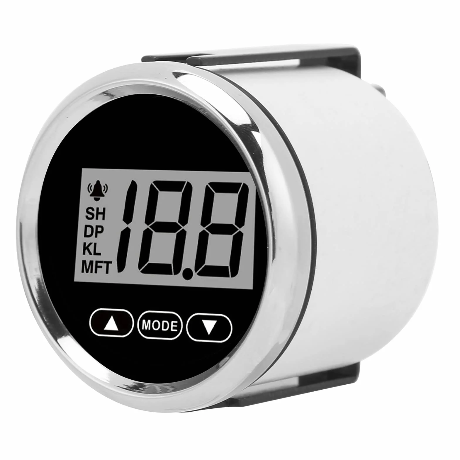 Miernik Głębokości 52mm Głębokościomierz Morski 100m Wodoodporny Białe Podświetlenie