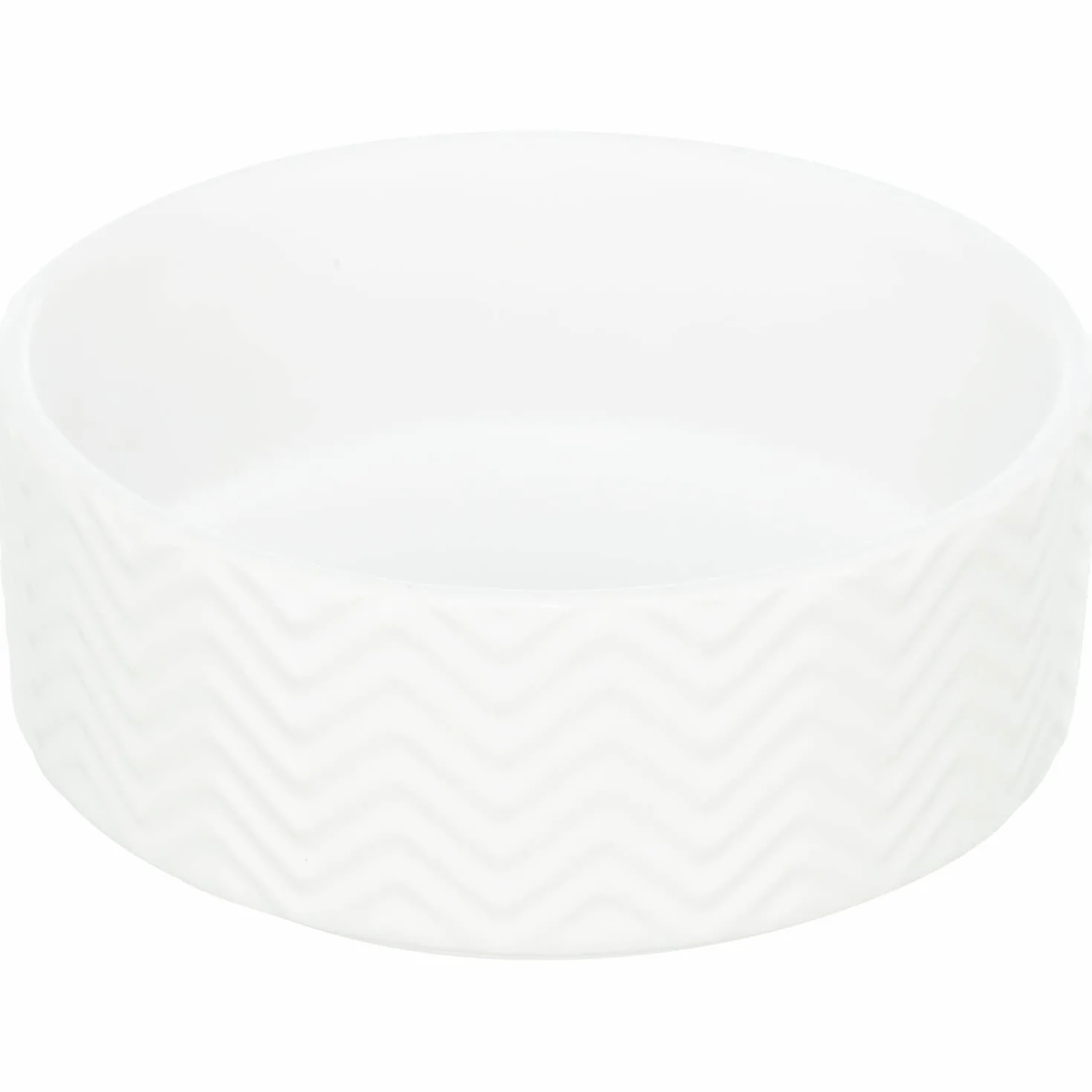 Karmnik z ceramiki, 0,4 l/Ø 13 cm, biały