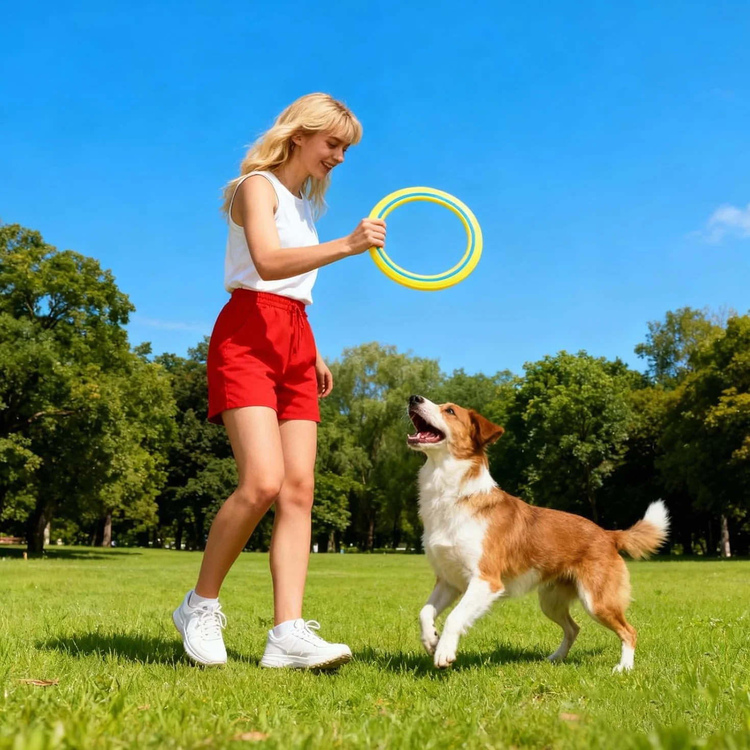 Pierścień do rzucania frisbee 25 cm, pierścień do rzucania do treningu psów, dysk frisbee jako aktywność rodzinna na świeżym powietrzu, latający dysk do basenu, podwórka, plaży, rodzinnej
