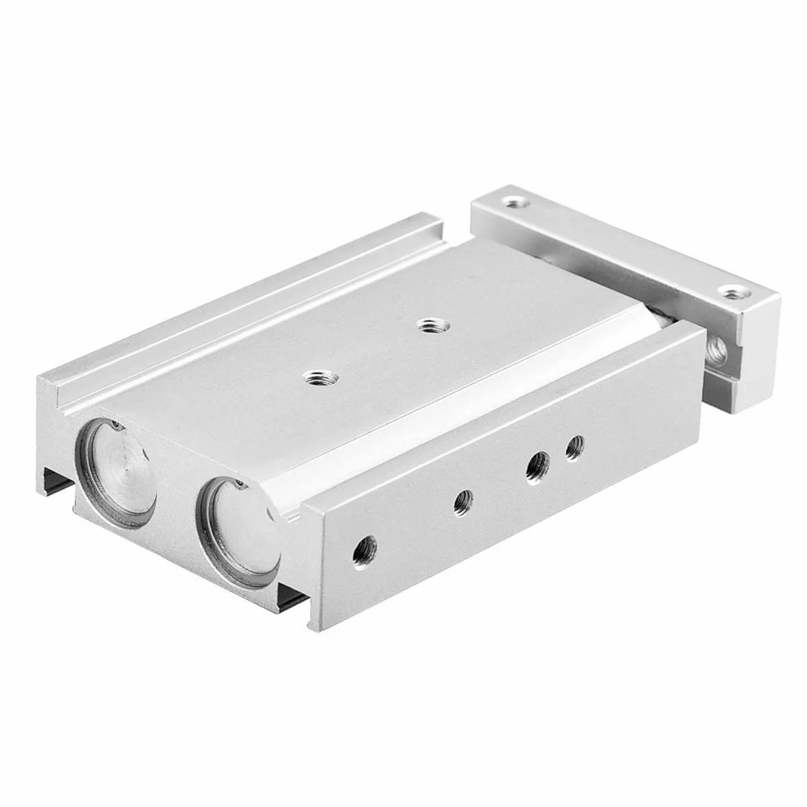 Heschen podwójny aluminiowy cylinder powietrzny CXSM 15-25 prowadnica pręt płytka podwójny pręt prowadnica pneumatyczne łożysko ślizgowe amortyzowane otwór 15 mm 25 mm skokowe podwójne działanie