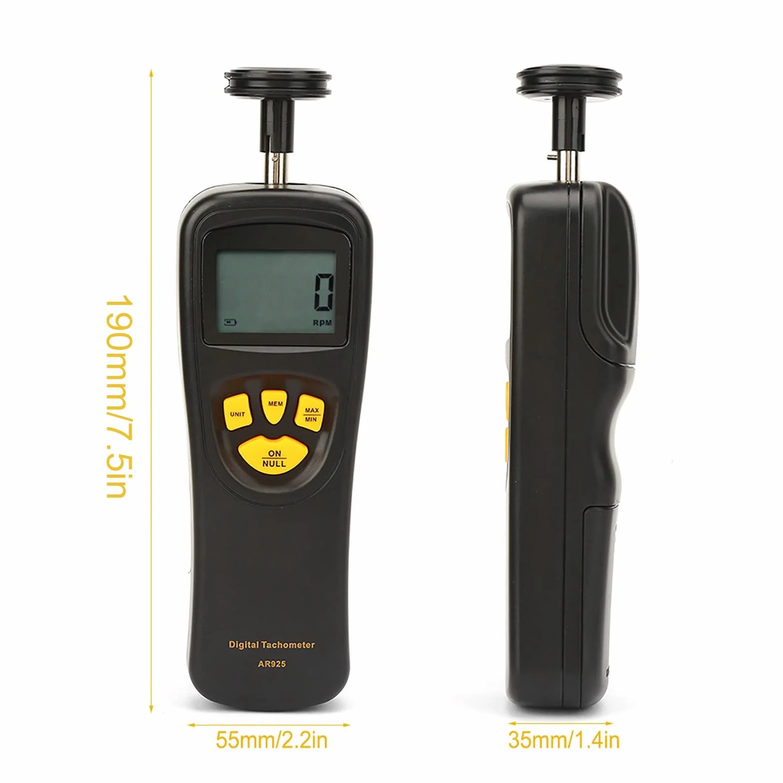 Tachometr Smart SENSOR Digital 0,5~19999 obr./min LCD z podświetleniem