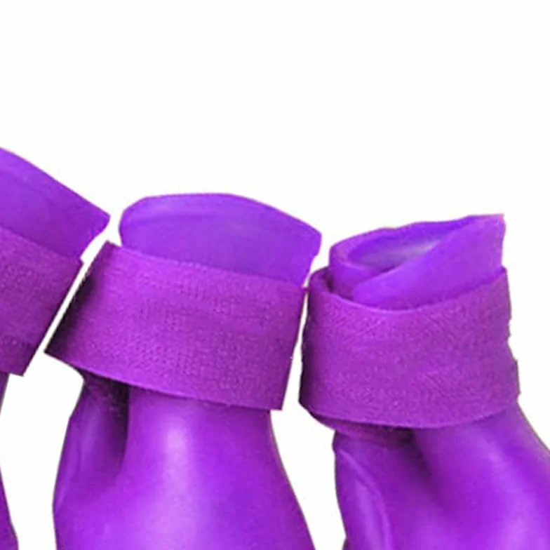 Buty dla Psów, 4PCS S DOG BOTS Buty do Gorącego Chodnika z Zagęszczonym Bez Poślizgu Lekkie Miękkie Wodoszczelne na Deszcz (S)
