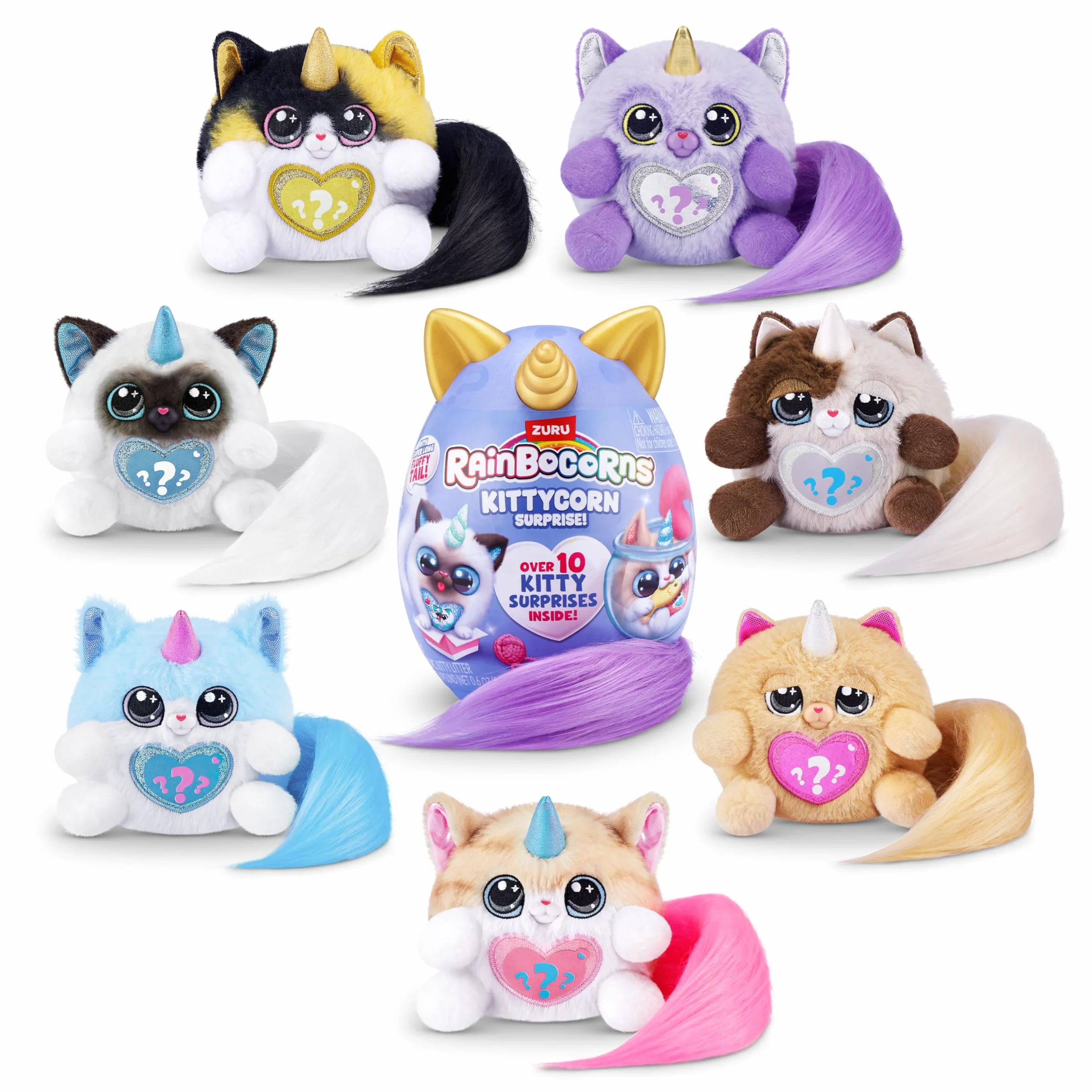 Rainbocorns 92104H Kittycorn Surprise, seria 3, Norwegian Forest Cat (Astrid), rozmiar S (21,5 cm)