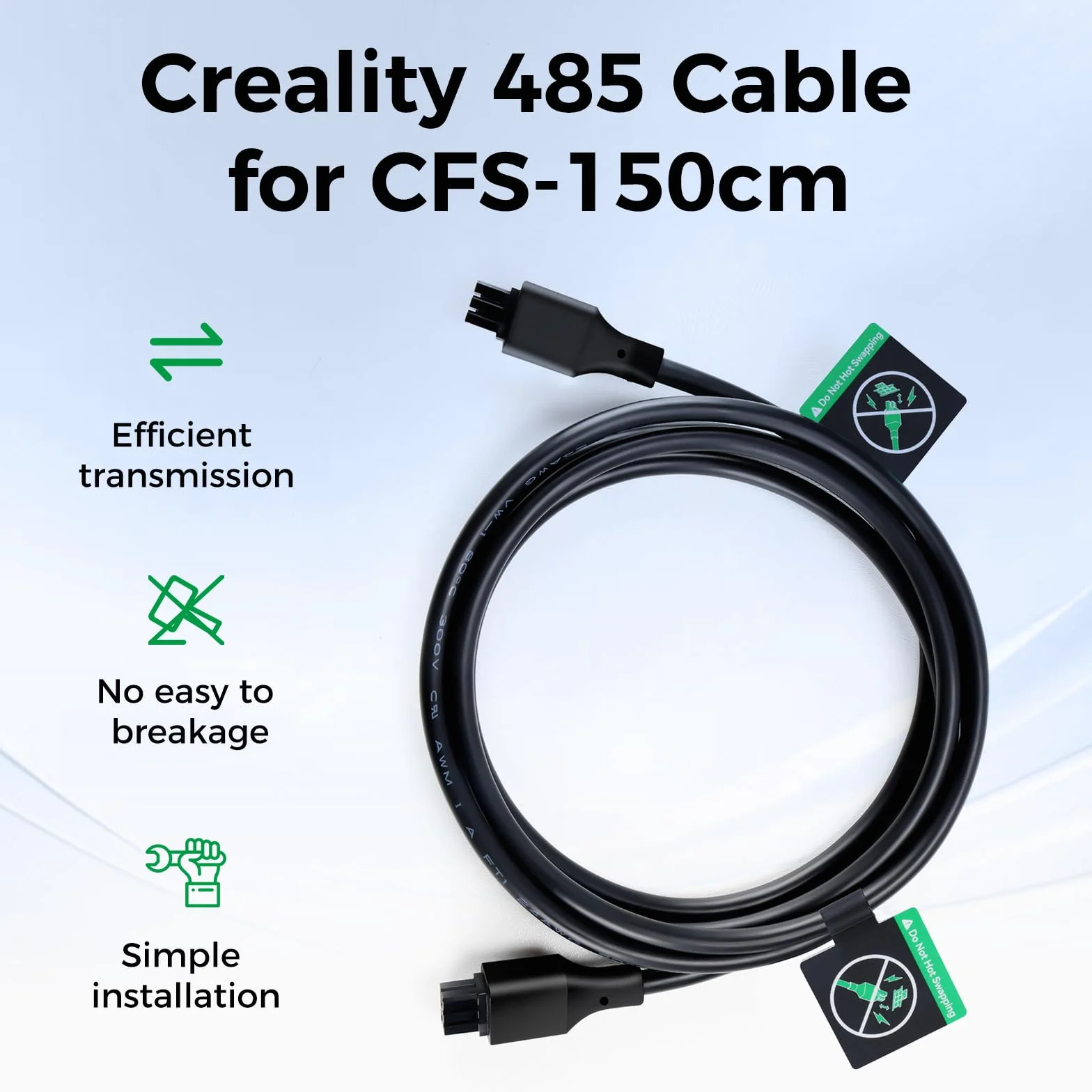 Creality CFS 485 kabel 150 cm do K2 Plus/Hi Combo oficjalne akcesoria do drukarki 3D K1C/K1 SE/K1/K1 Max