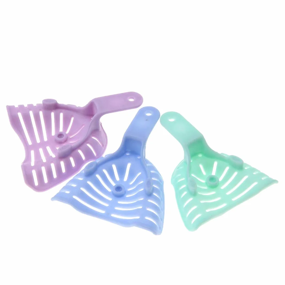 ViaGasaFamido 6 szt. tackek dentystycznych, tworzywo sztuczne, impression trays zęby uchwyt na materiał mieszany losowo kolor,M