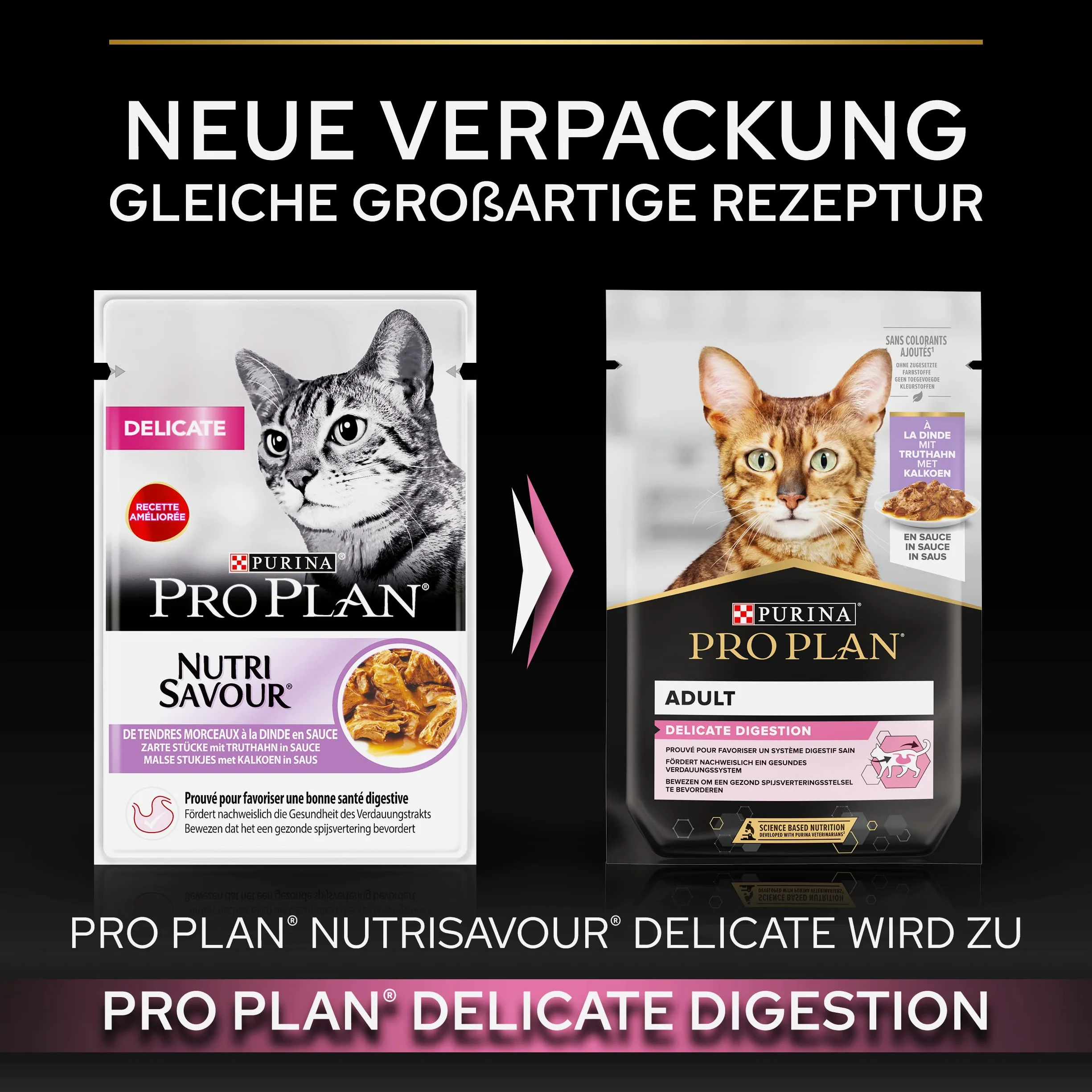 Pro Plan Cat Delicate Nutri Savour mokra karma dla kotów, z indykiem, 26 sztuk (26 x 85 g)