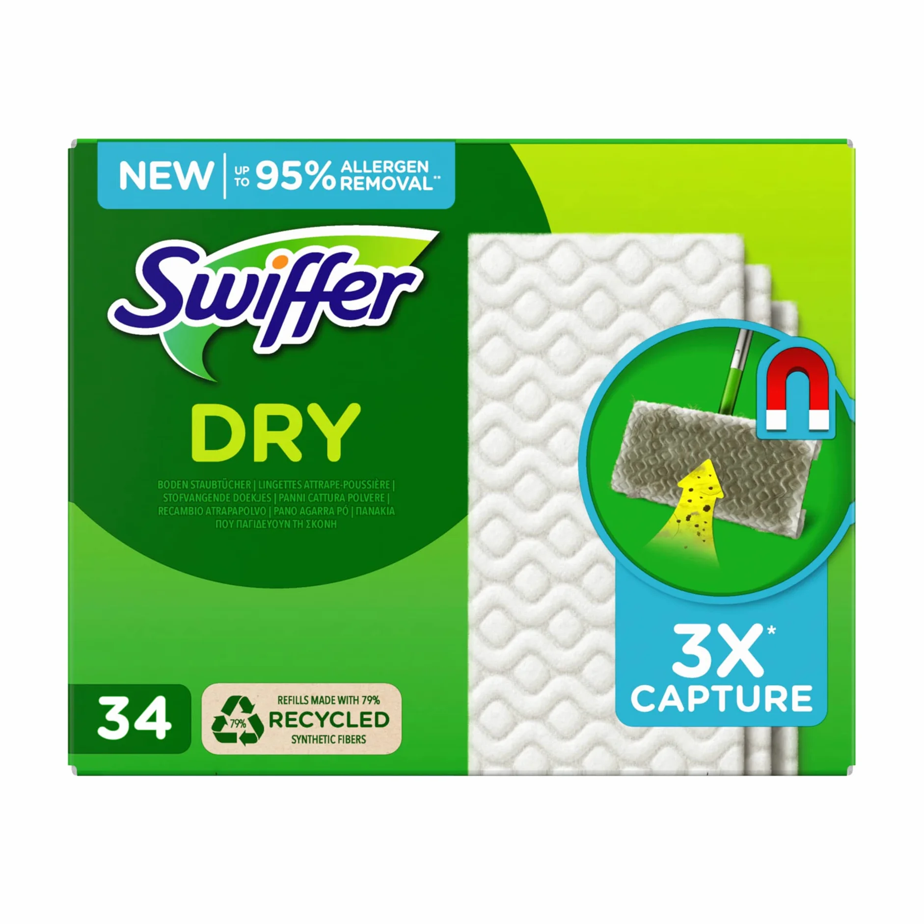 Swiffer Ściereczki do podłóg suchych 34 sztuki