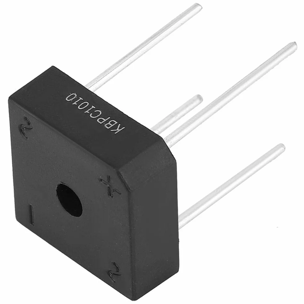 KBPC-1010 Brückendiodengleichrichter 10A 1000V 4-Pin Stabile Leistung(5Pcs)