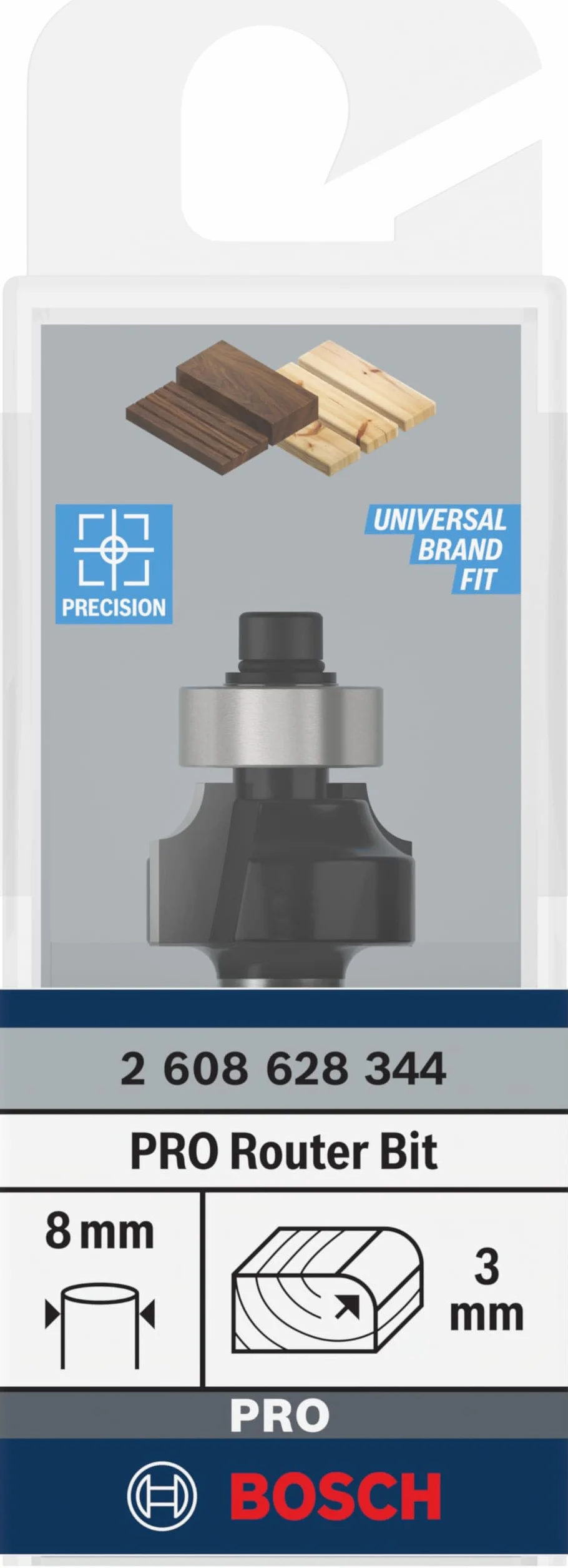Bosch Frez PRO do zaokrągleń Ø 18,7 mm, Frez ręczny krawędziowy