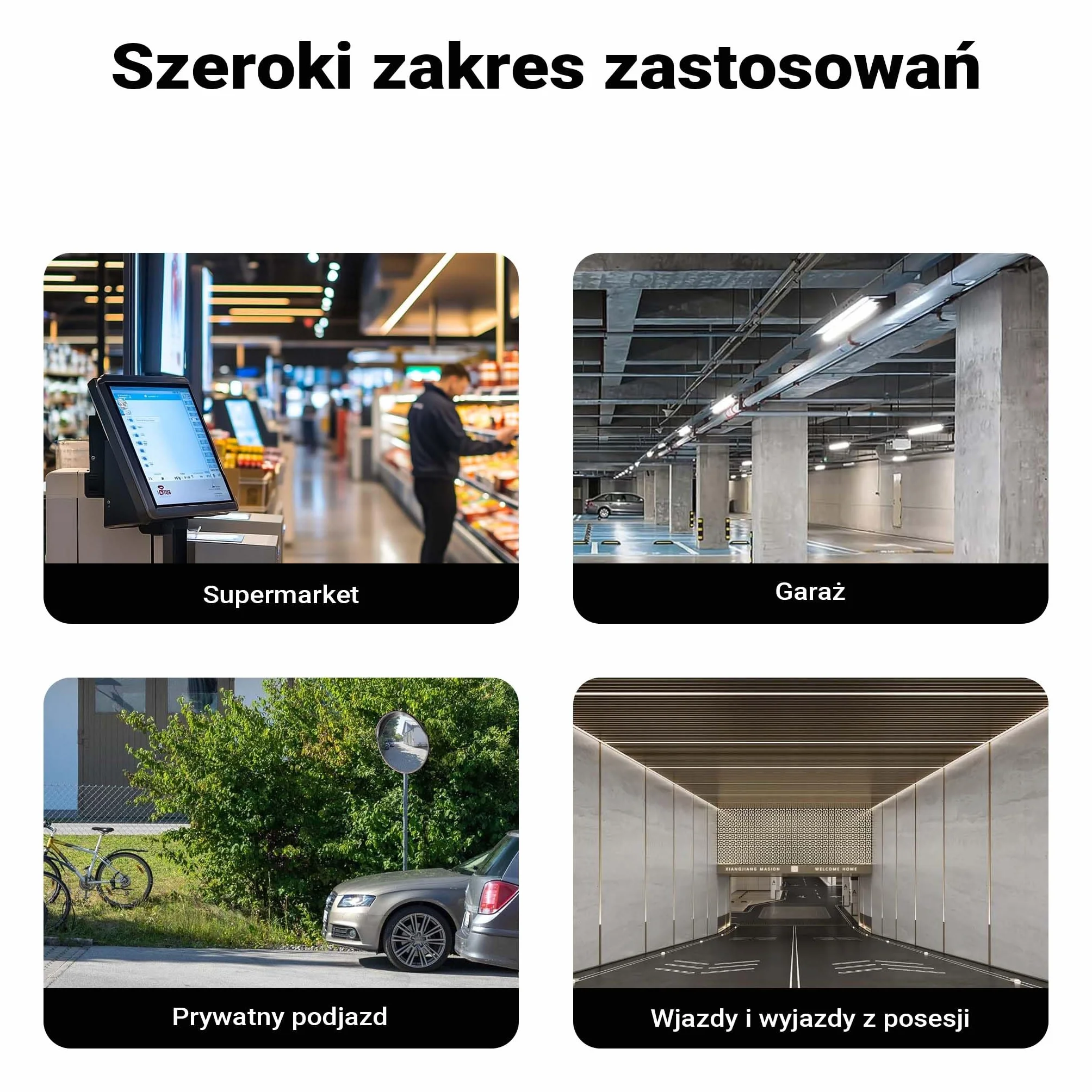 Wiltec Lustro drogowe 45 cm wypukłe z osłoną czarne, okrągłe magazynowe z polem widzenia 130°, więcej bezpieczeństwa przy wyjeździe z materiałem montażowym