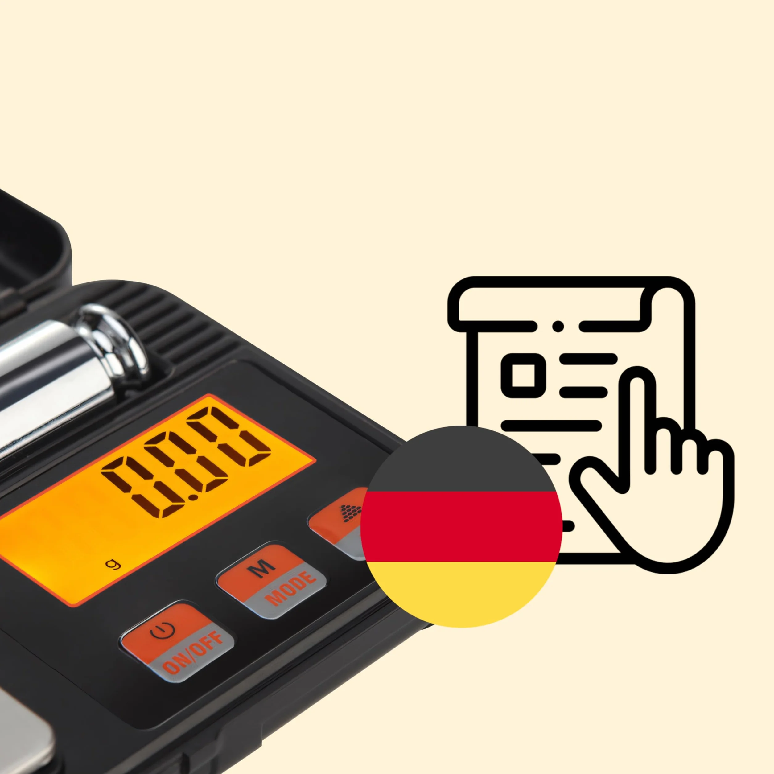 Retoo Cyfrowa waga precyzyjna, 200 g/0,01 g – kompaktowa waga gramowa z wyświetlaczem LCD, funkcją tary i wysoką dokładnością, idealna do biżuterii, kuchni, kawy, ziół, baterii w zestawie