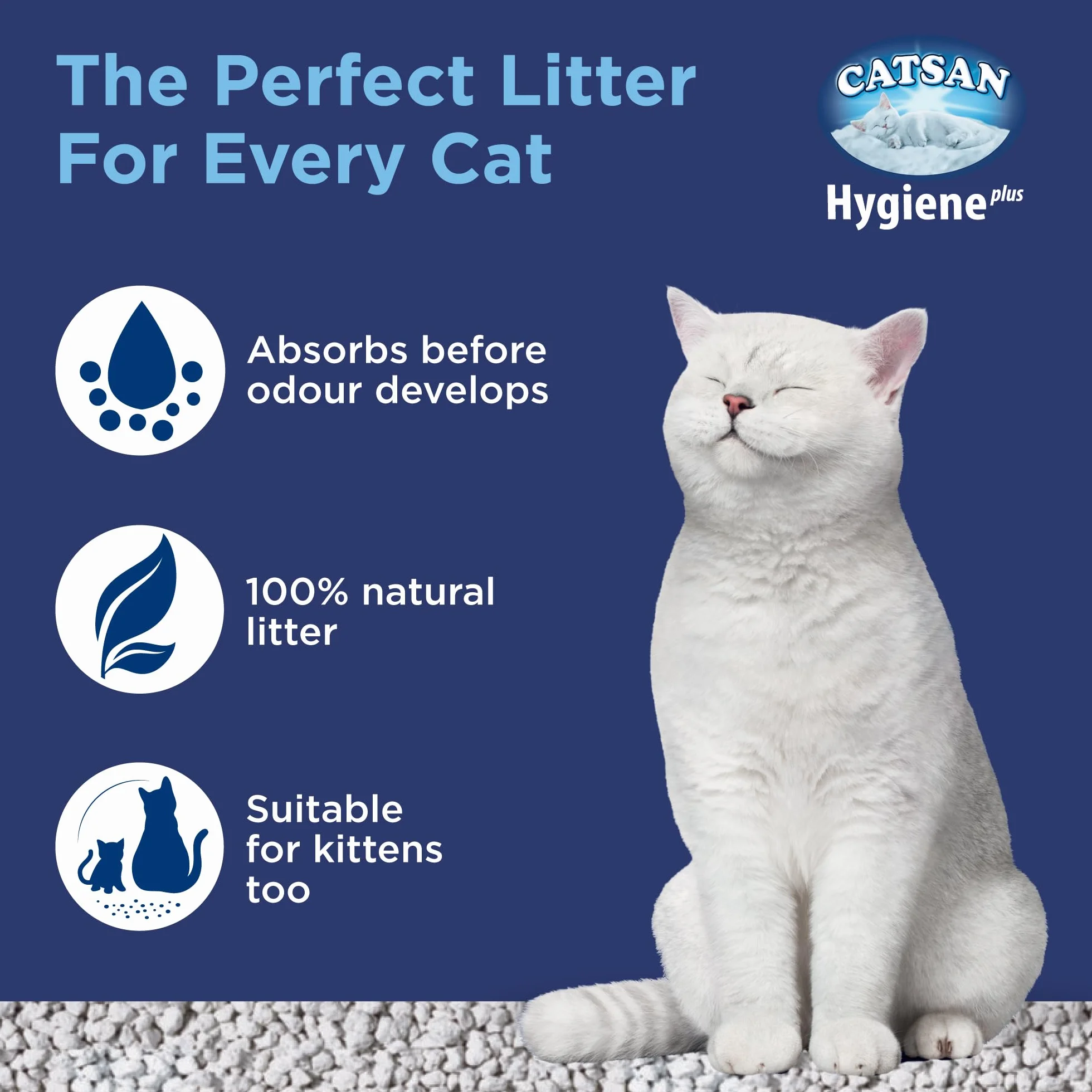 CATSAN Hygiene Plus - żwirek mineralny dla kota, torba 10 l