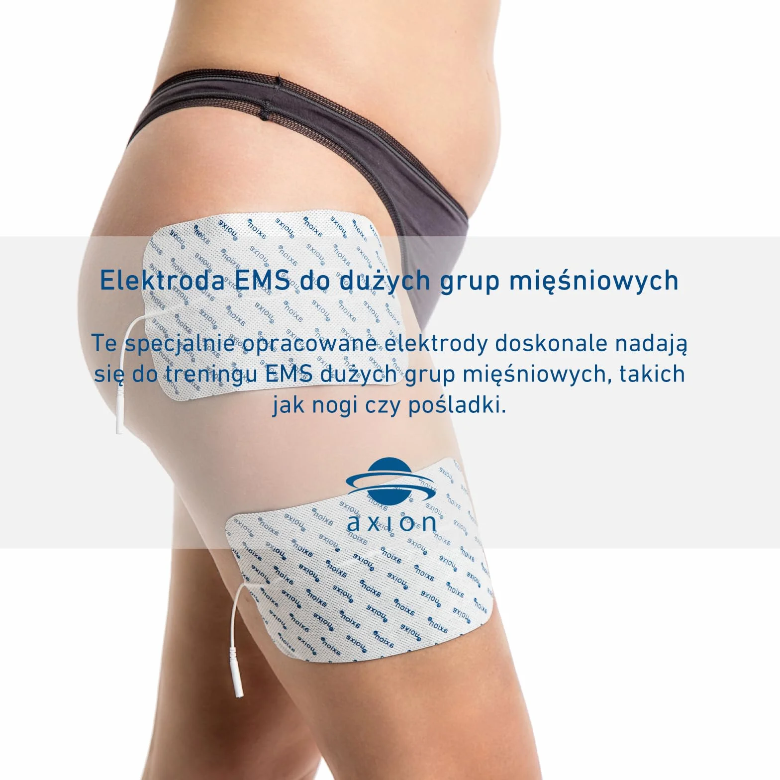 2 duże elektrody żelowe 18x11cm do elektrostymulatora- stymulacja EMS nóg i masaż na cellulit