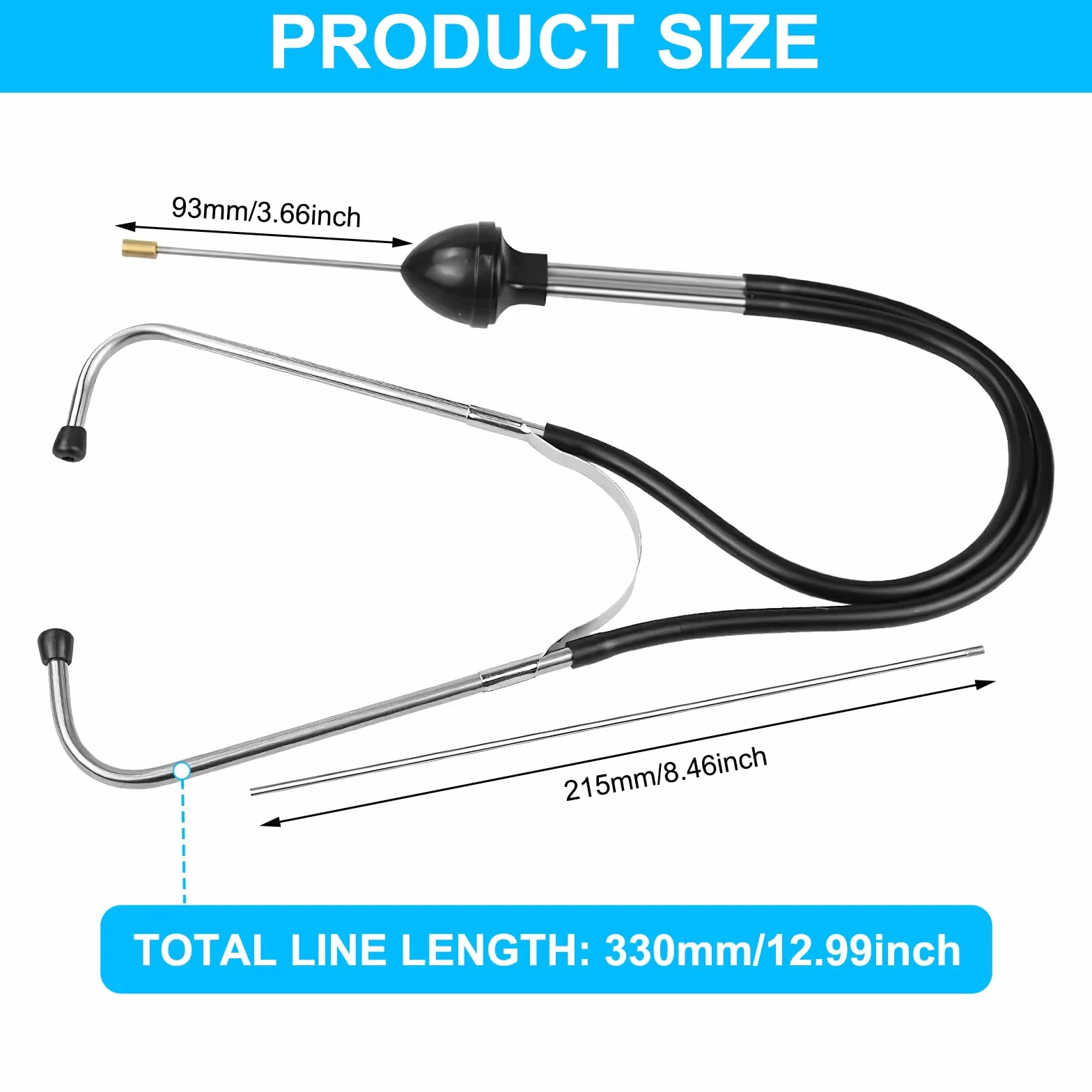 HENGBIRD Stetoskop mechaniczny silnik Diagnostyka Tester