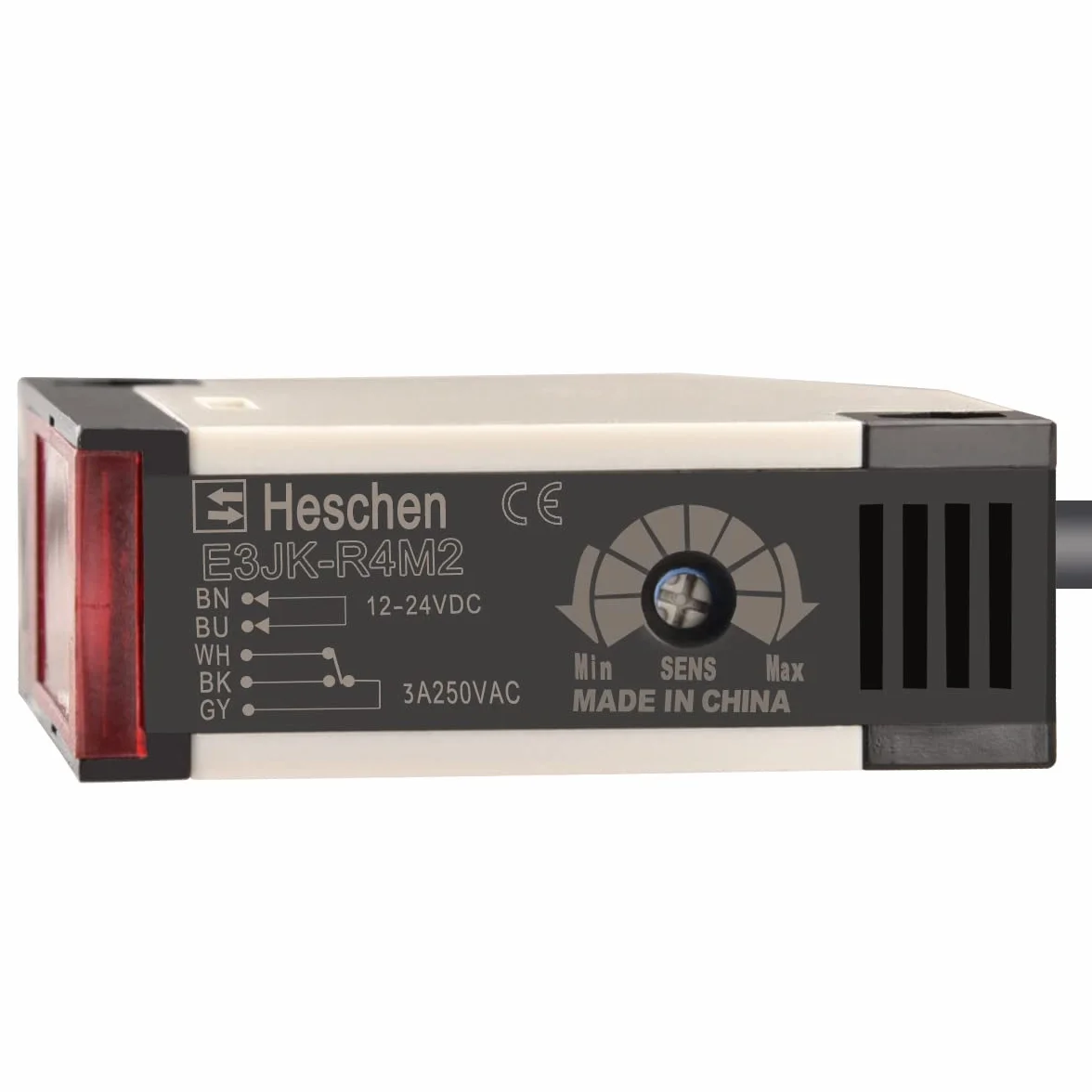 Heschen przełącznik fotoelektryczny E3JK-R4M2 DC 12-24 V odległość wykrywania 4 m panel odblaskowy