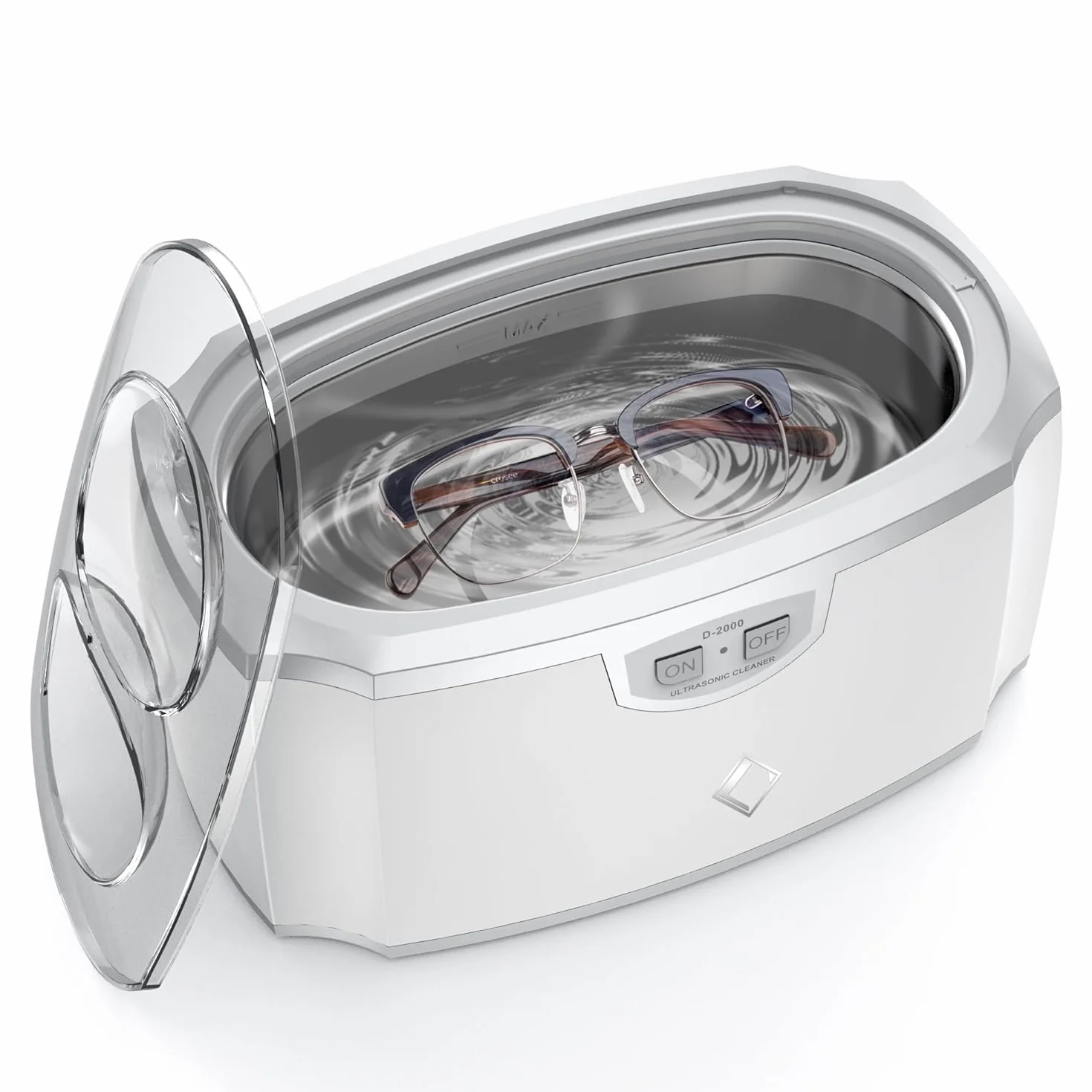 LifeBasis Ultradźwiękowe urządzenie do czyszczenia okularów 420 ml 45 kHz 30 W
