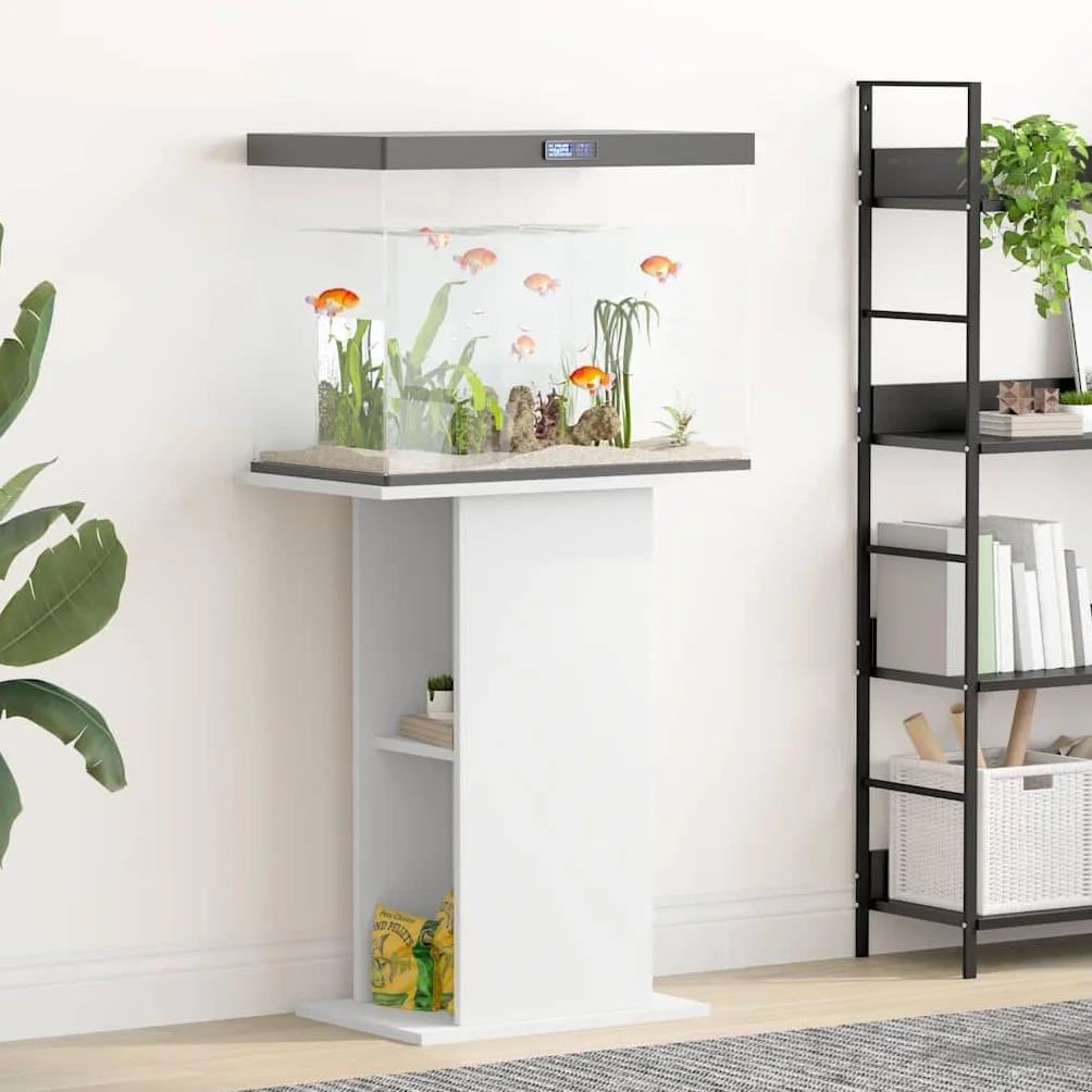vidaXL Szafka pod akwarium, biała 60,5x36x72,5 cm