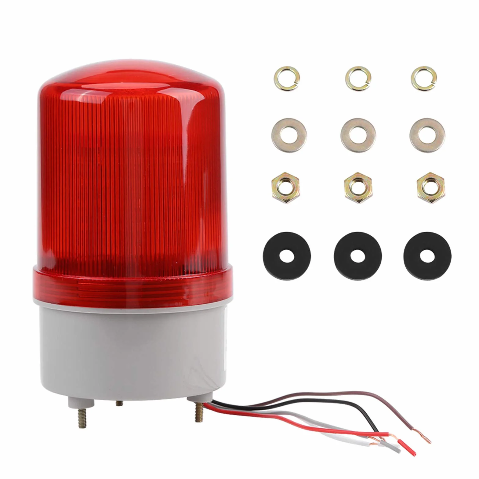 Czerwone światło ostrzegawcze LED ostrzegawcza ostrzegawcza Obrotowa ostrzegawcza ostrzegawcza AC220V